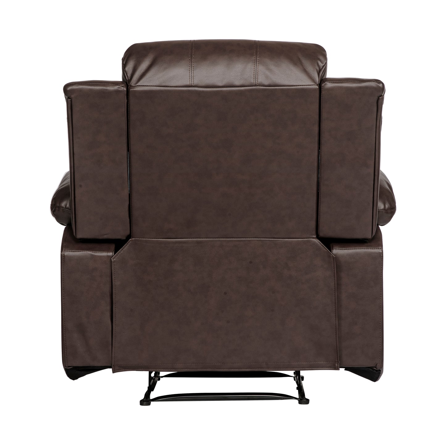 Homelegance Cranley Reclining Chair in Brown Faux Leather 9700BRW-1