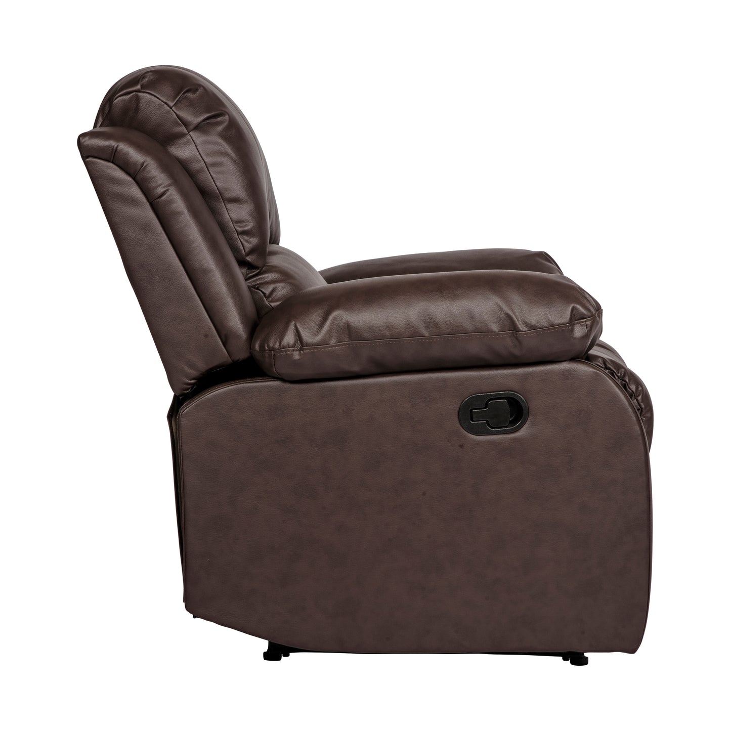 Homelegance Cranley Reclining Chair in Brown Faux Leather 9700BRW-1