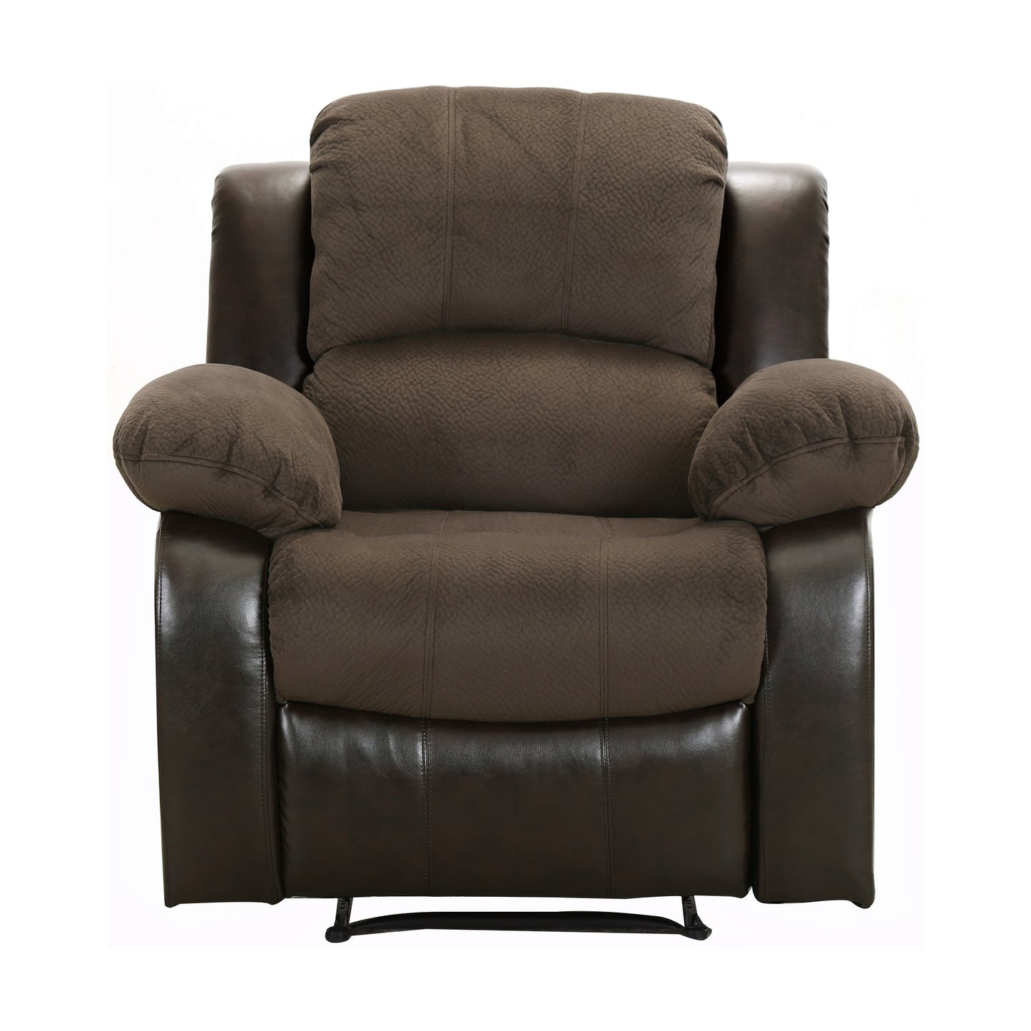 Homelegance Cranley Reclining Chair in Chocolate Textured Microfiber 9700FCP-1