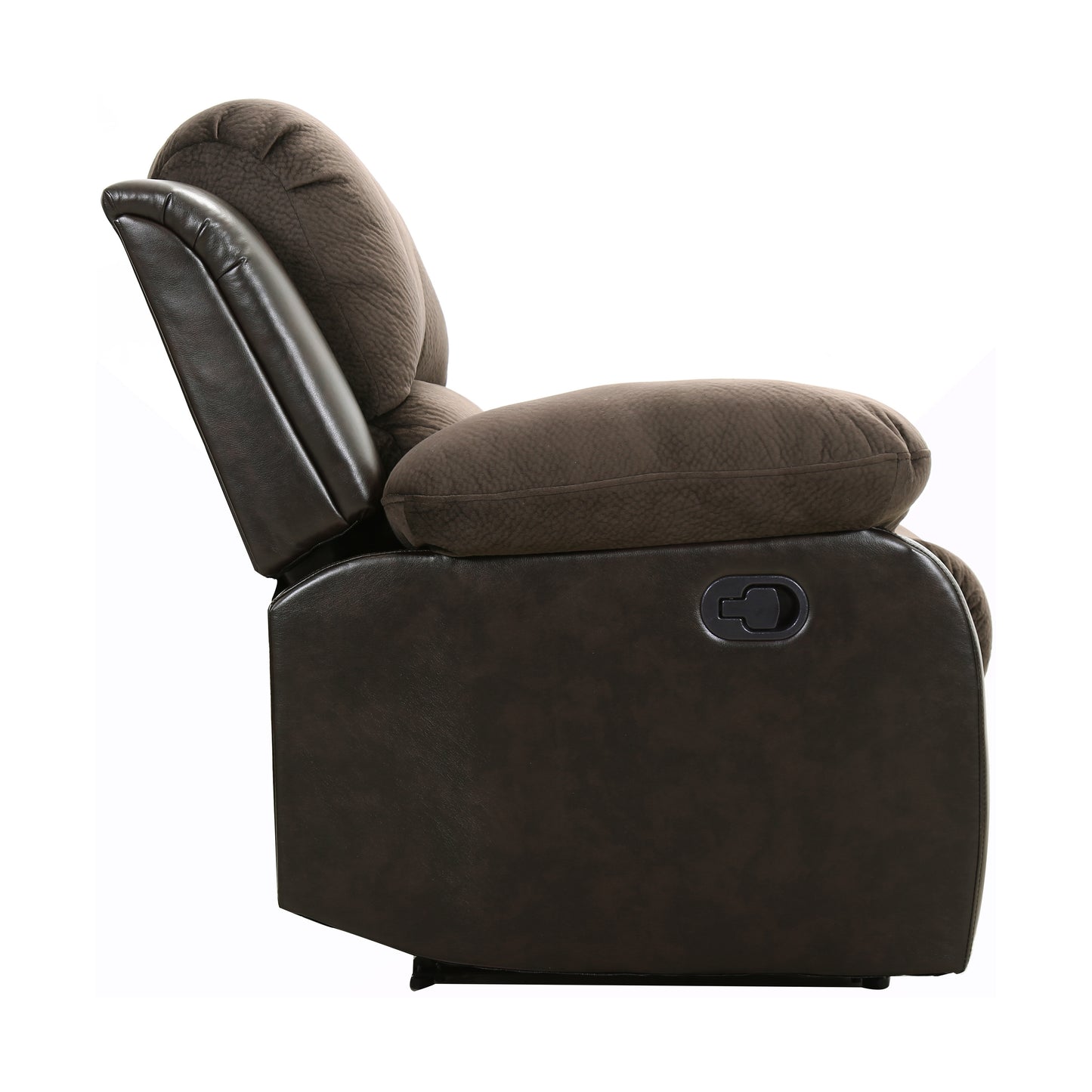 Homelegance Cranley Reclining Chair in Chocolate Textured Microfiber 9700FCP-1