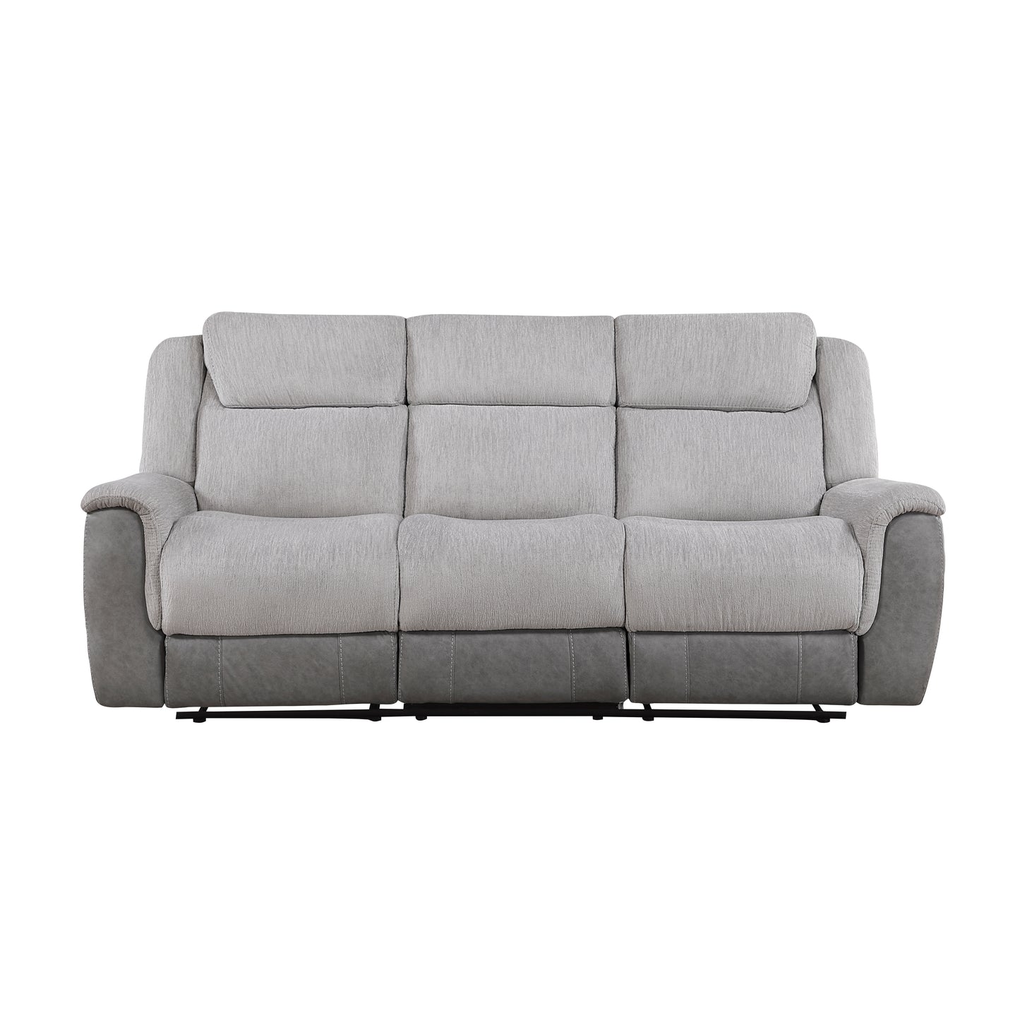 Homelegance Sofas Reclining Sofa Gray Fabric Comfort 9703GY-3