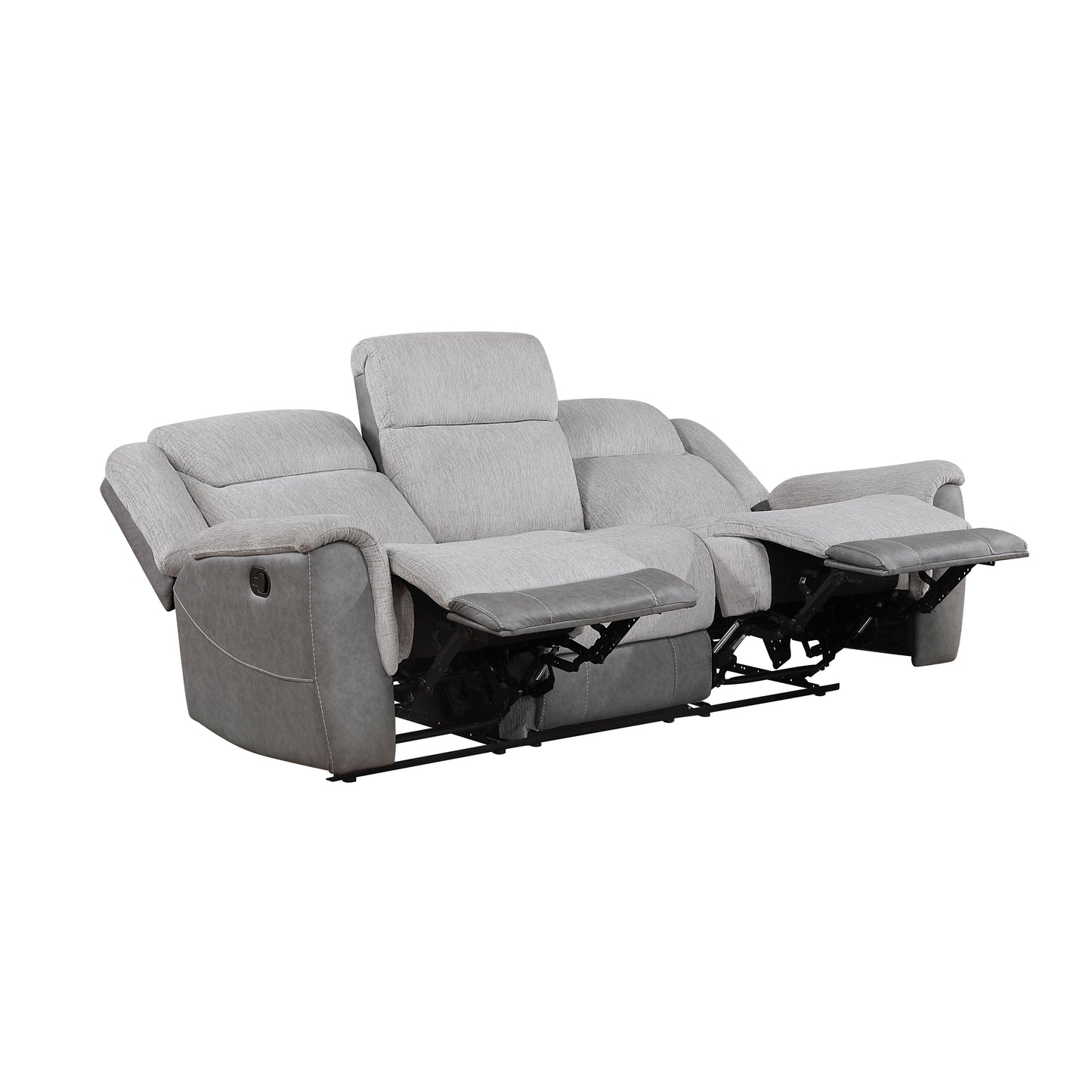 Homelegance Sofas Reclining Sofa Gray Fabric Comfort 9703GY-3