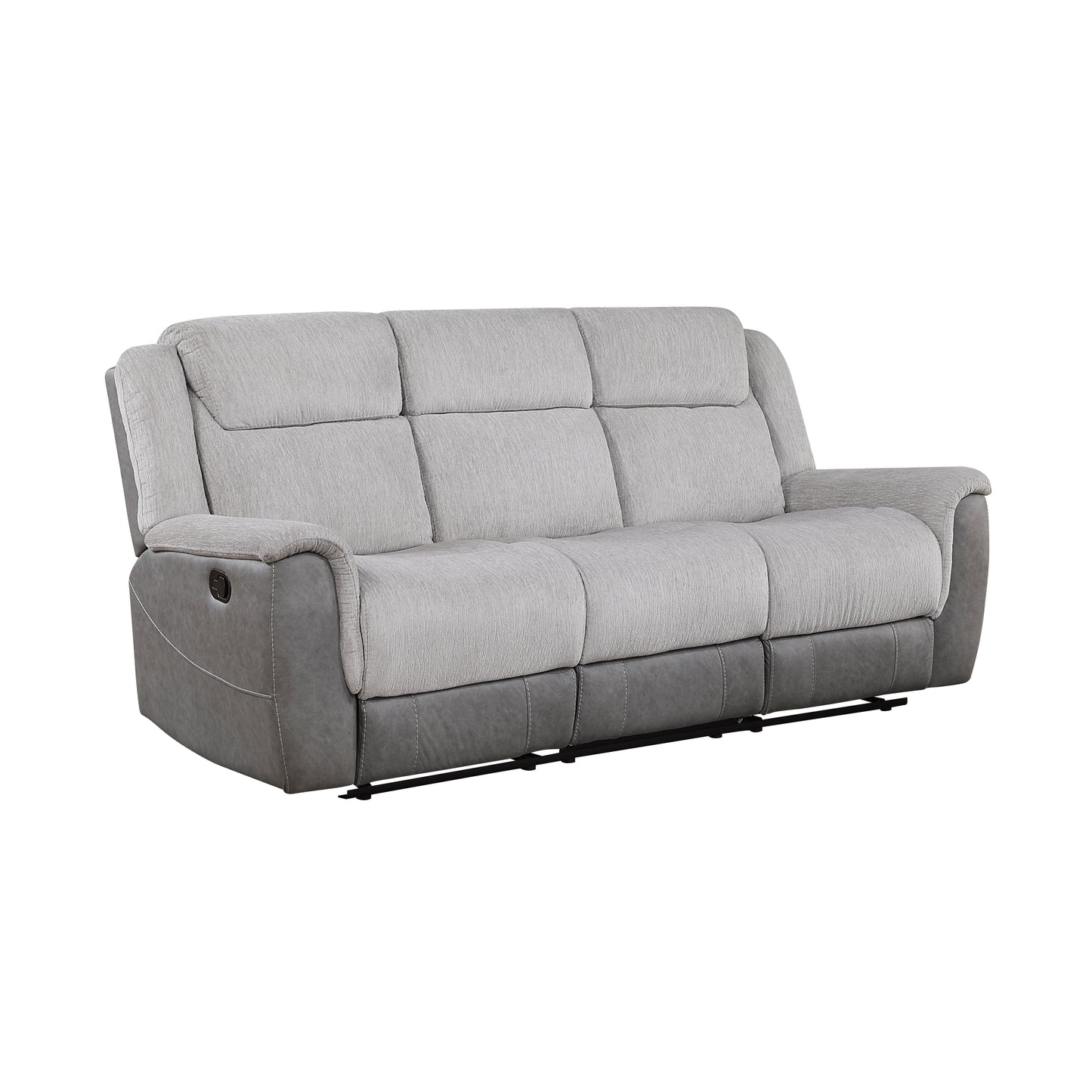 Homelegance Sofas Reclining Sofa Gray Fabric Comfort 9703GY-3
