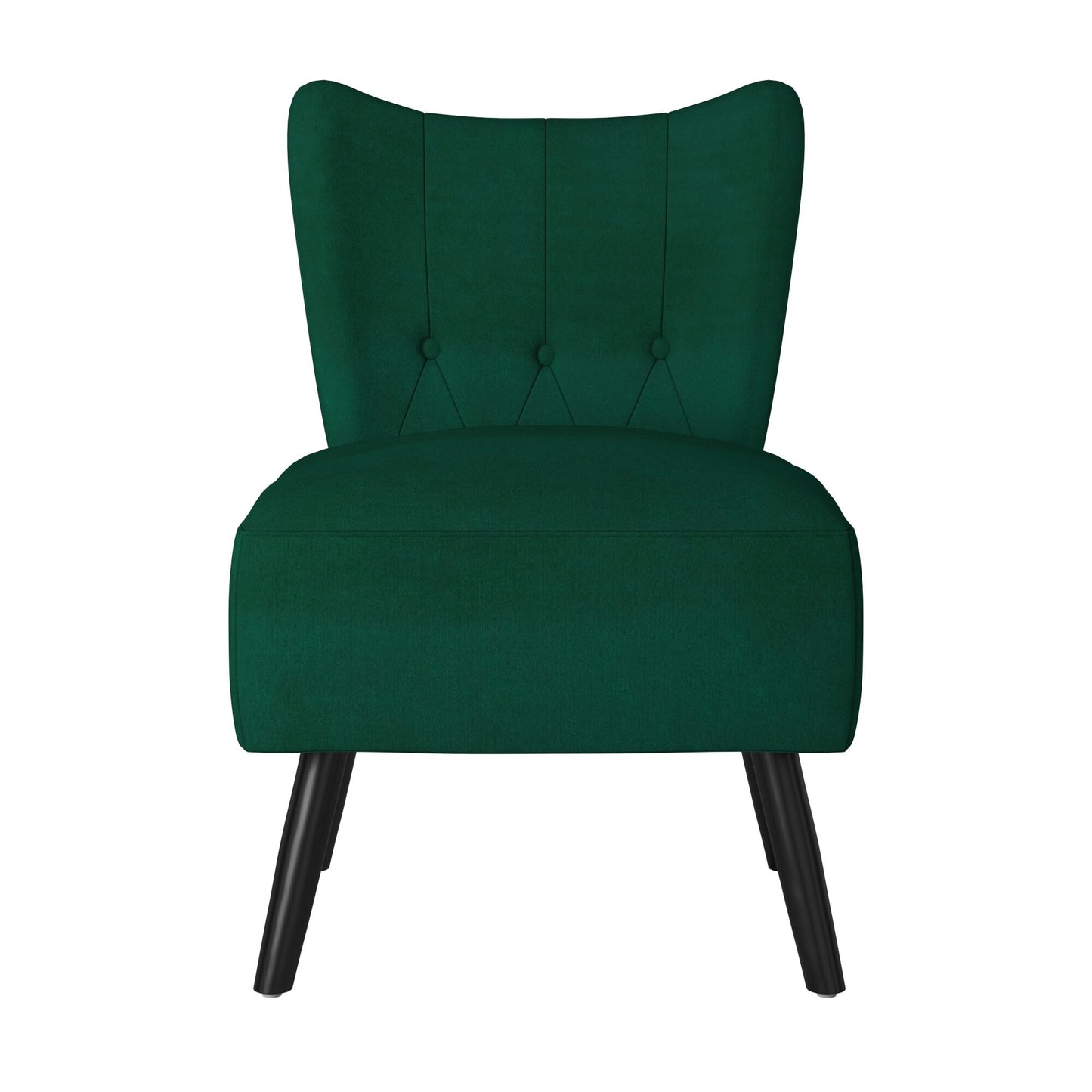 Homelegance Imani Accent Chair in Green Velvet with Button Tufted Back 1166GR-1