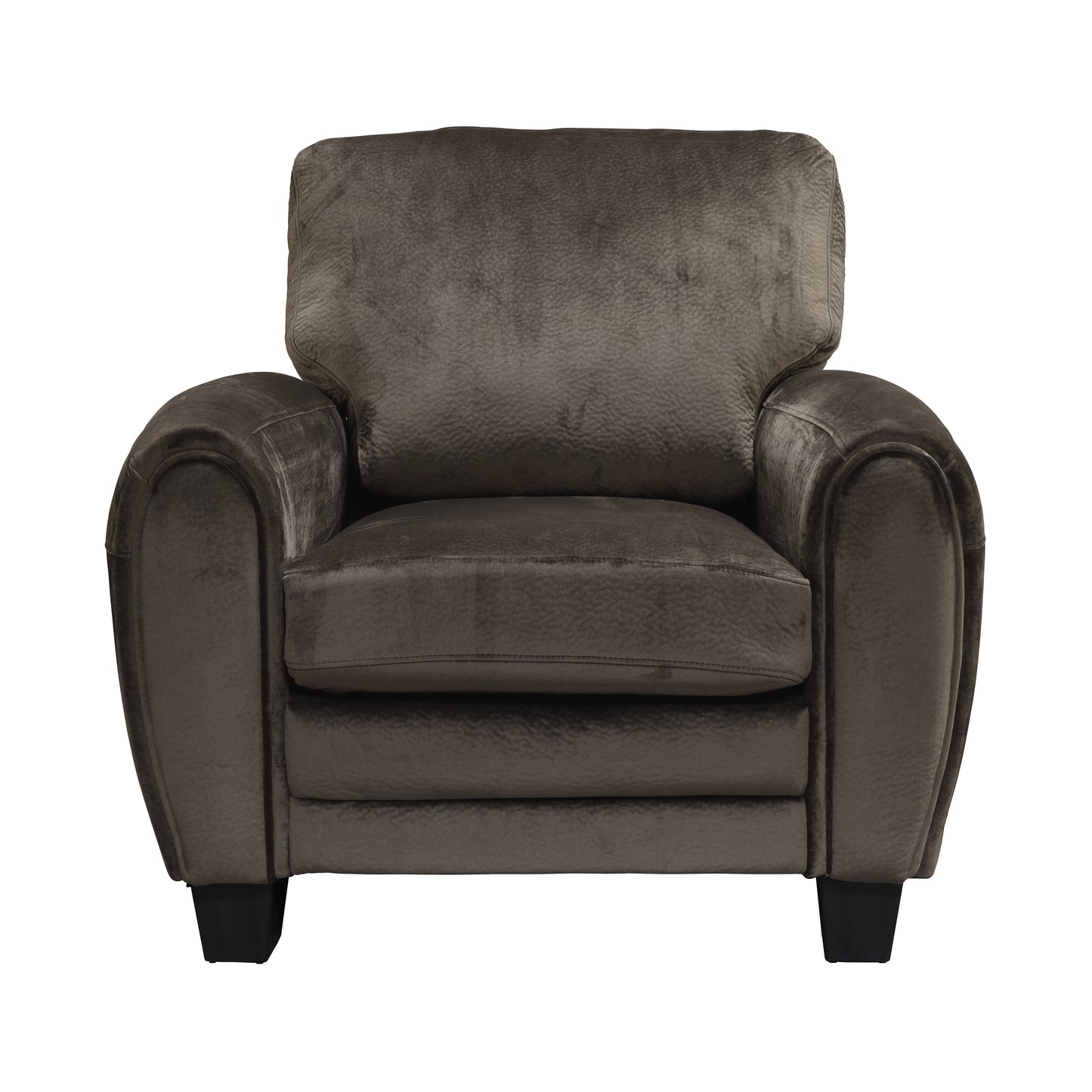 Homelegance Rubin Accent Chair in Chocolate Micro-suede Upholstery 9734CH-1