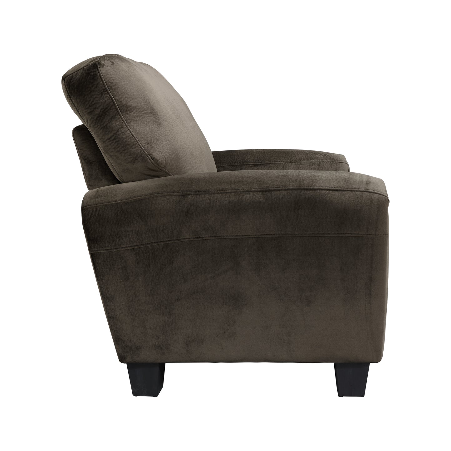 Homelegance Rubin Accent Chair in Chocolate Micro-suede Upholstery 9734CH-1