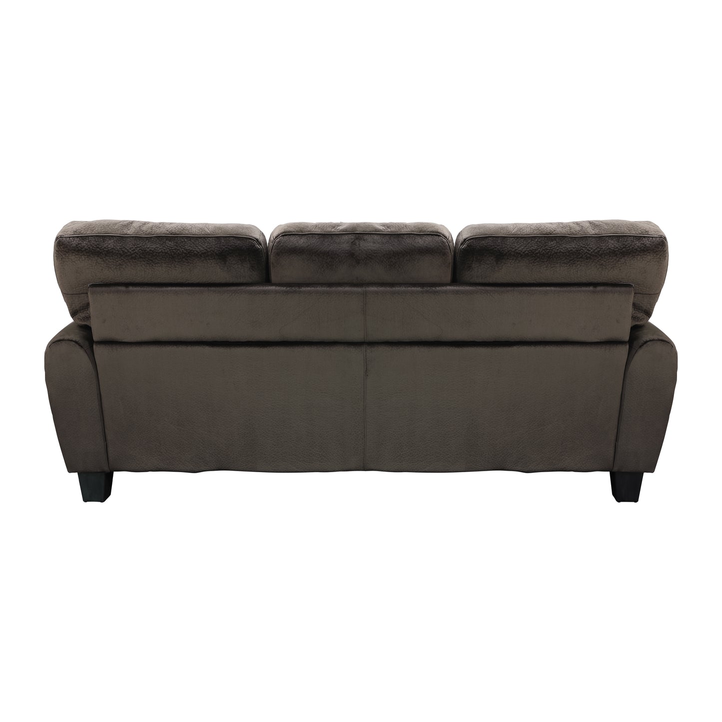 Homelegance Rubin Sectional Sofa in Rich Chocolate Textured Plush Microfiber 9734CH-3