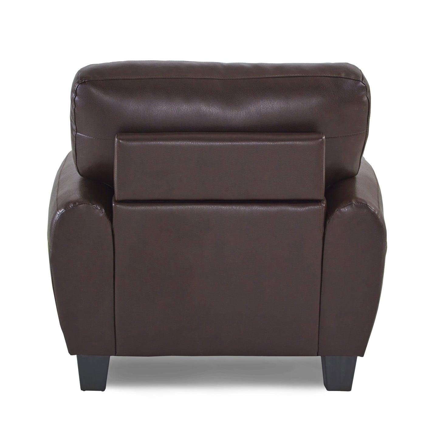 Homelegance Rubin Dark Brown Faux Leather Accent Chair 9734DB-1