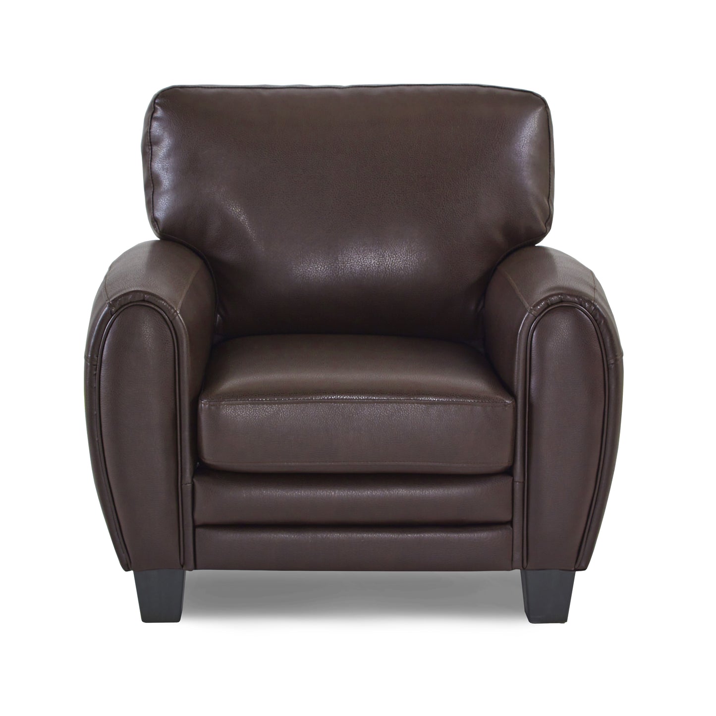Homelegance Rubin Dark Brown Faux Leather Accent Chair 9734DB-1