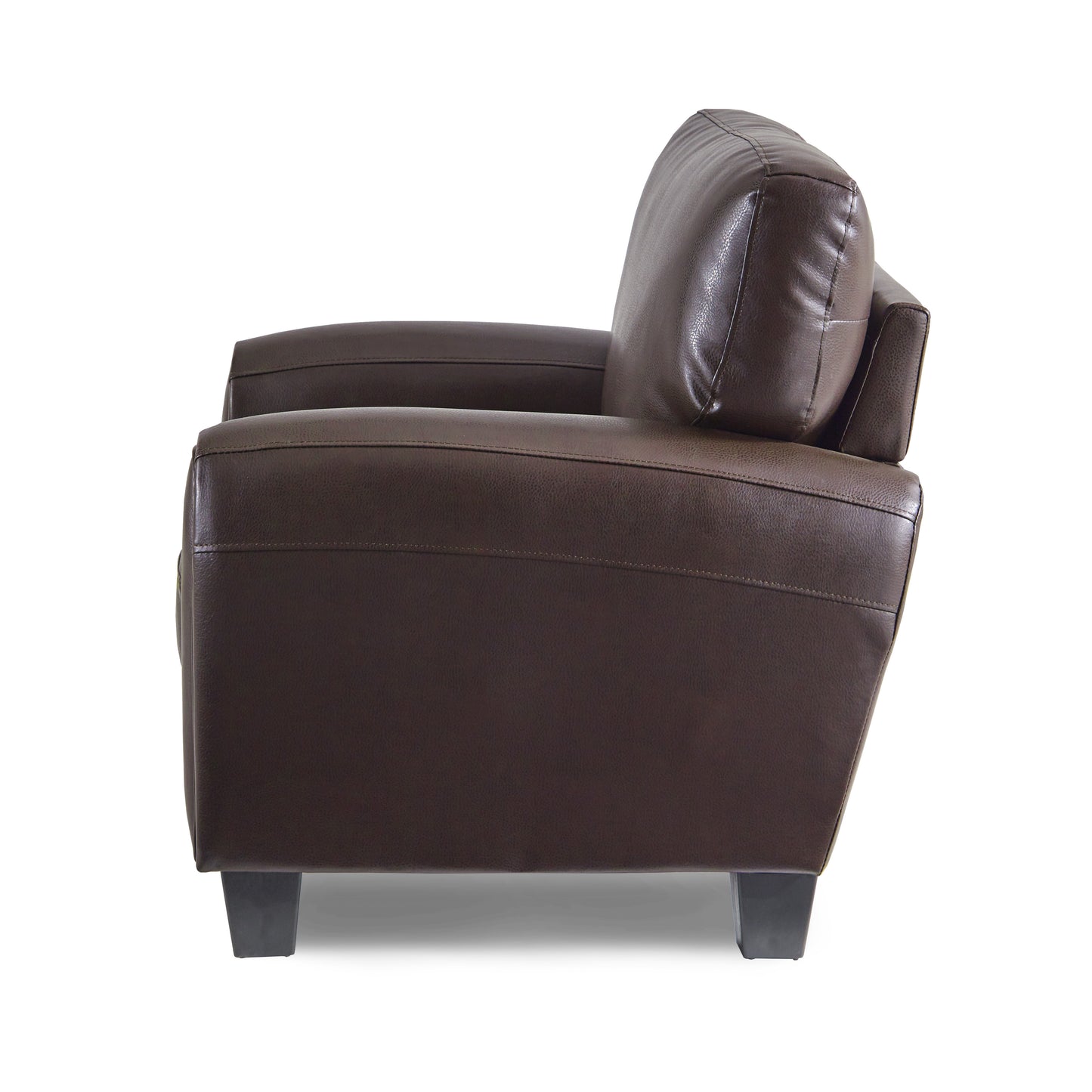 Homelegance Rubin Dark Brown Faux Leather Accent Chair 9734DB-1