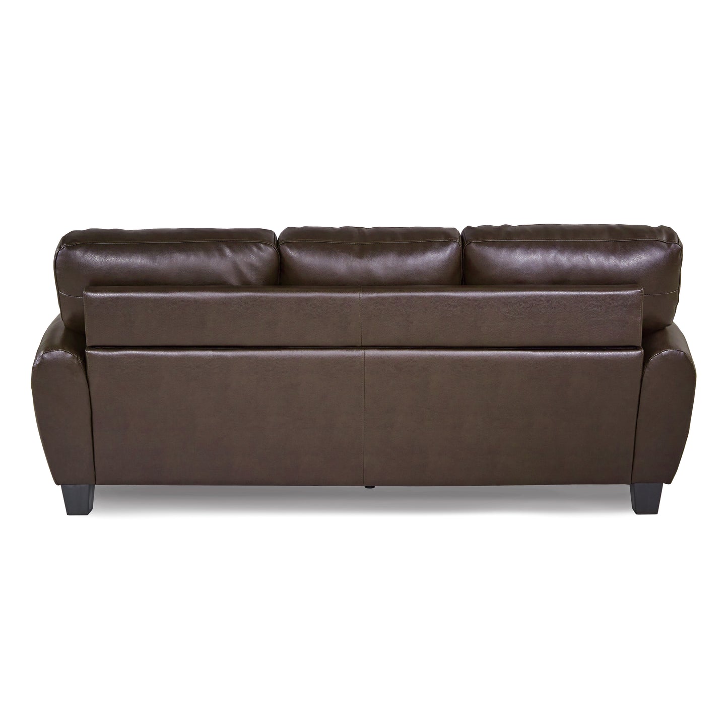 Homelegance Rubin Sectional Sofa Dark Brown Faux Leather Retro Modern Design 9734DB-3