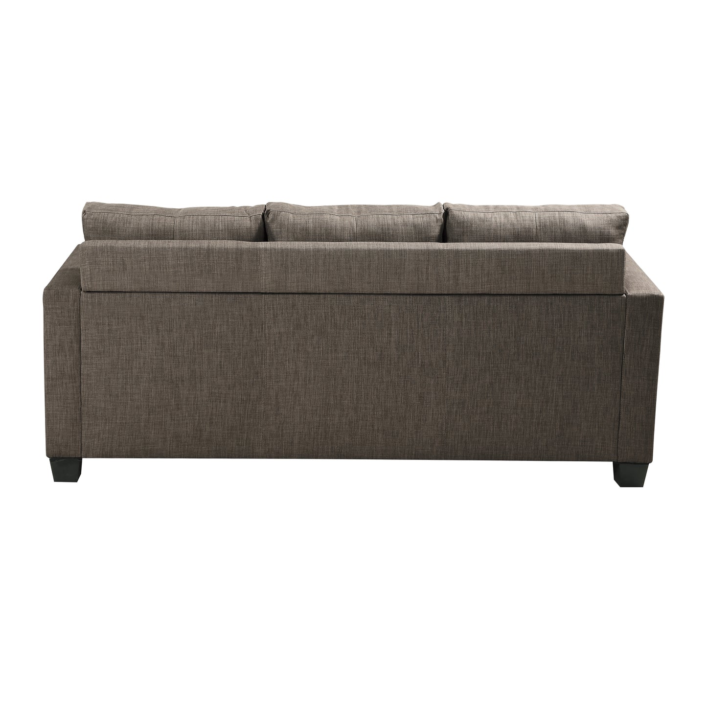 Homelegance Phelps Sectional Sofa in Rich Brown Textured Fabric 9789BRG-3LC