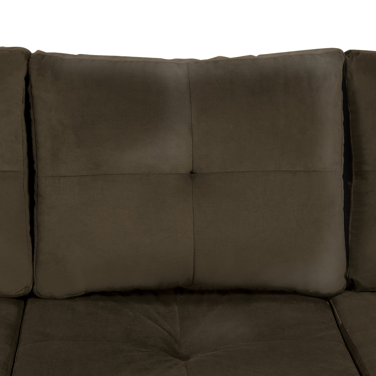 Homelegance Phelps Sectional Sofa Coffee Upholstered Reversible Chaise 9789CF-3LC