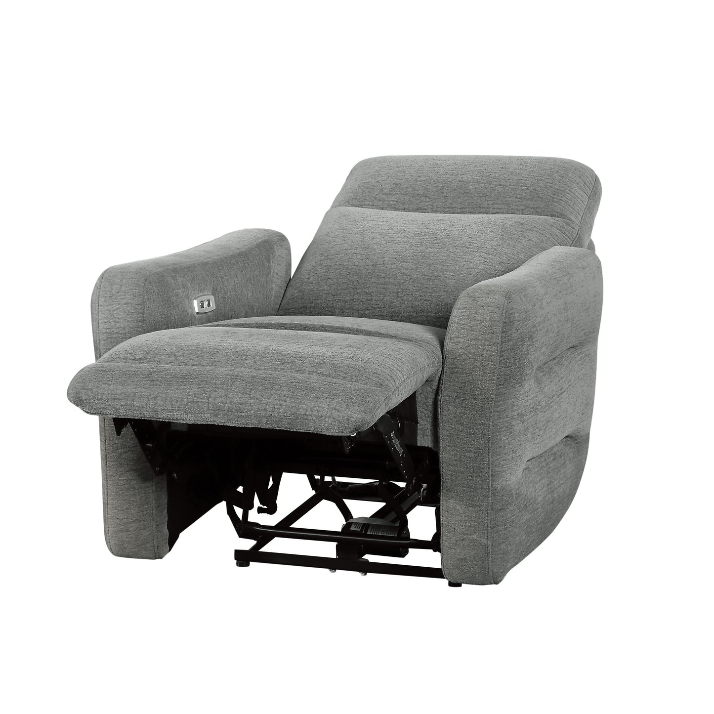 Homelegance Edition Reclining Chair Power Recliner Dove Gray 9804DV-1PWH