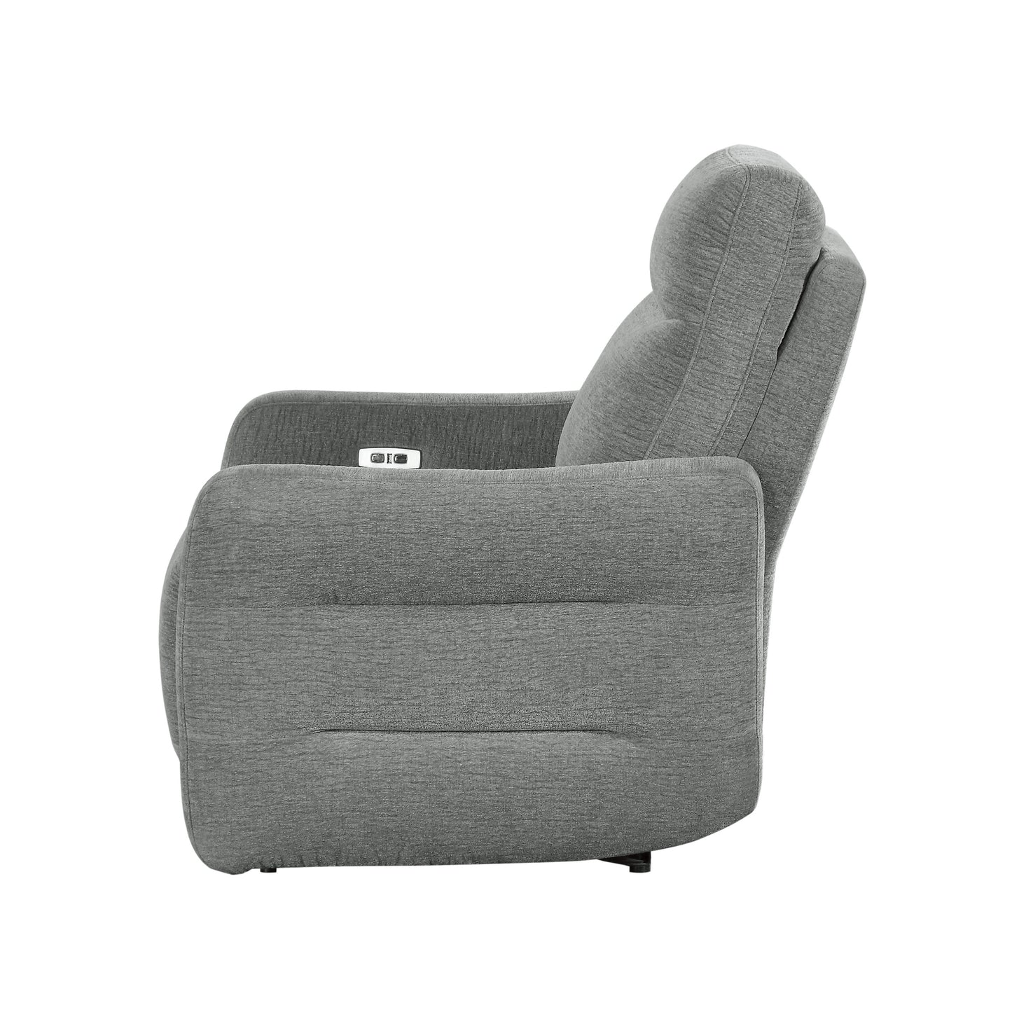 Homelegance Edition Reclining Chair Power Recliner Dove Gray 9804DV-1PWH