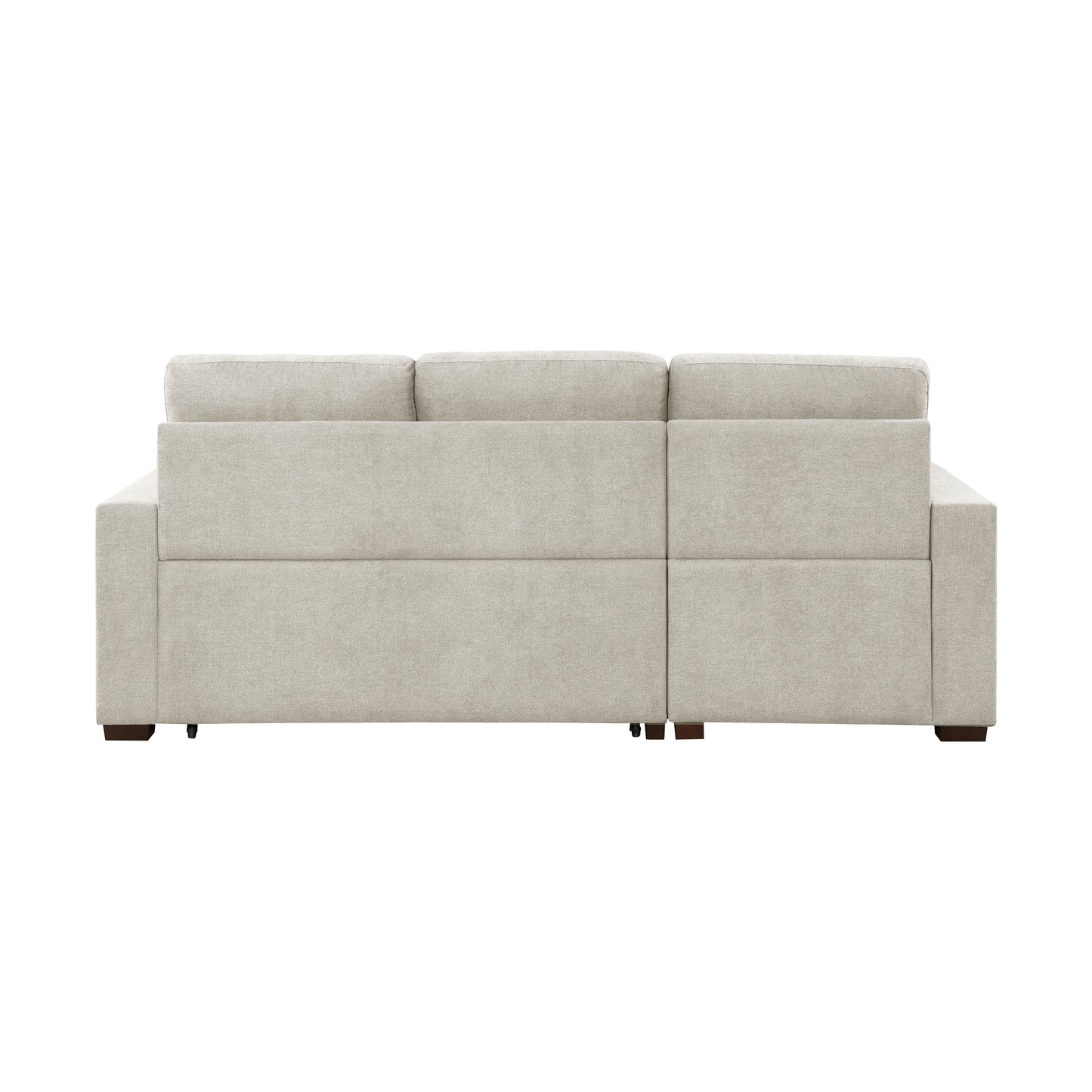 Homelegance Waitsfield Sand Sectional Sofa with Pull-Out Bed and Storage 9816SN-2LCRL