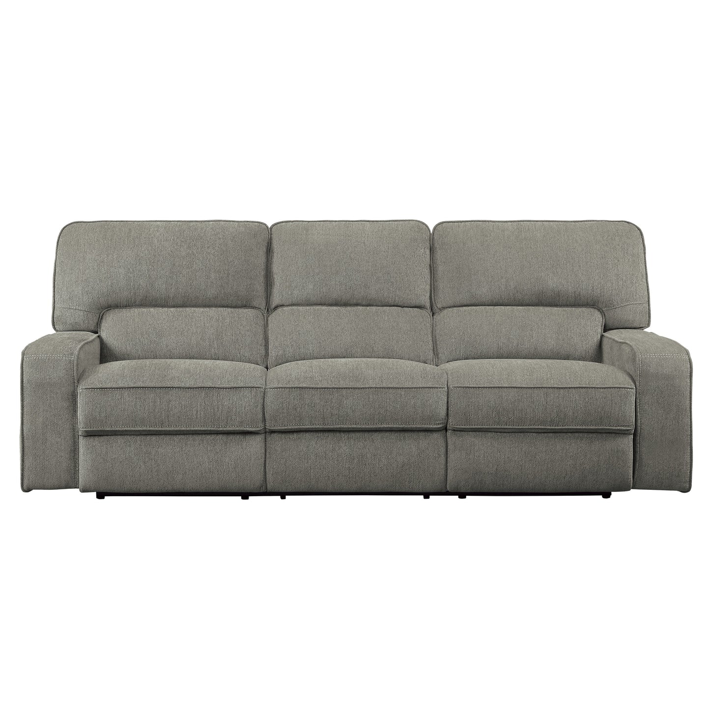 Homelegance Borneo Mocha Chenille Double Reclining Sectional Sofa 9849MC-3