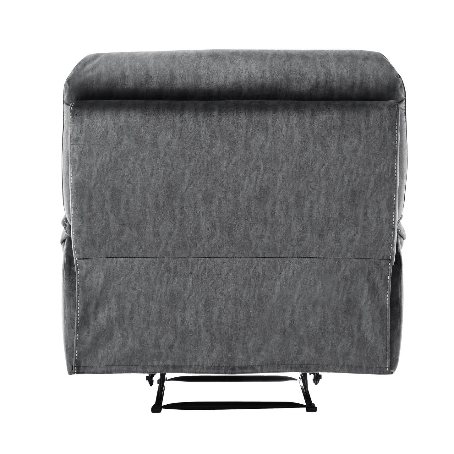 Homelegance Muirfield Reclining Chair in Gray Textured Microfiber 9913-1