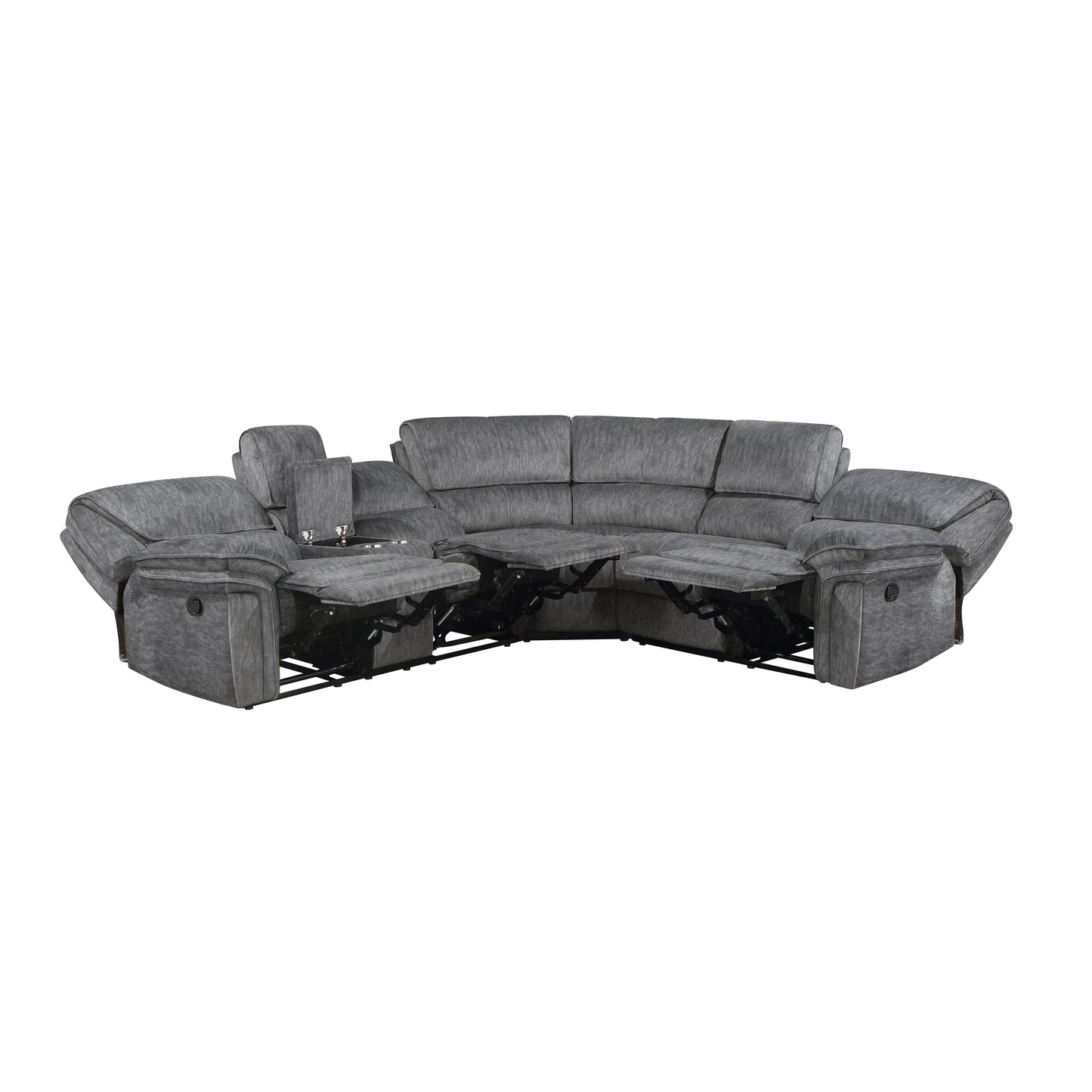Homelegance Muirfield Sectional Sofa in Light Brown 9913-32LCN2R