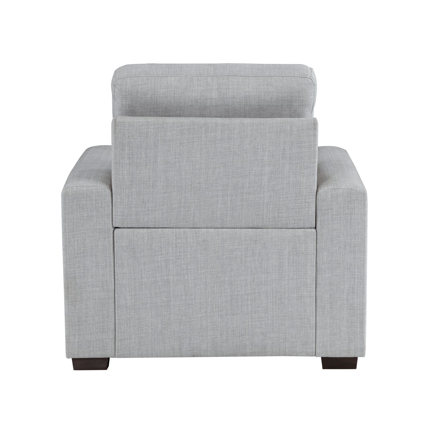 Homelegance McCafferty Accent Chair with Pull-out Ottoman in Gray 9916GY-1