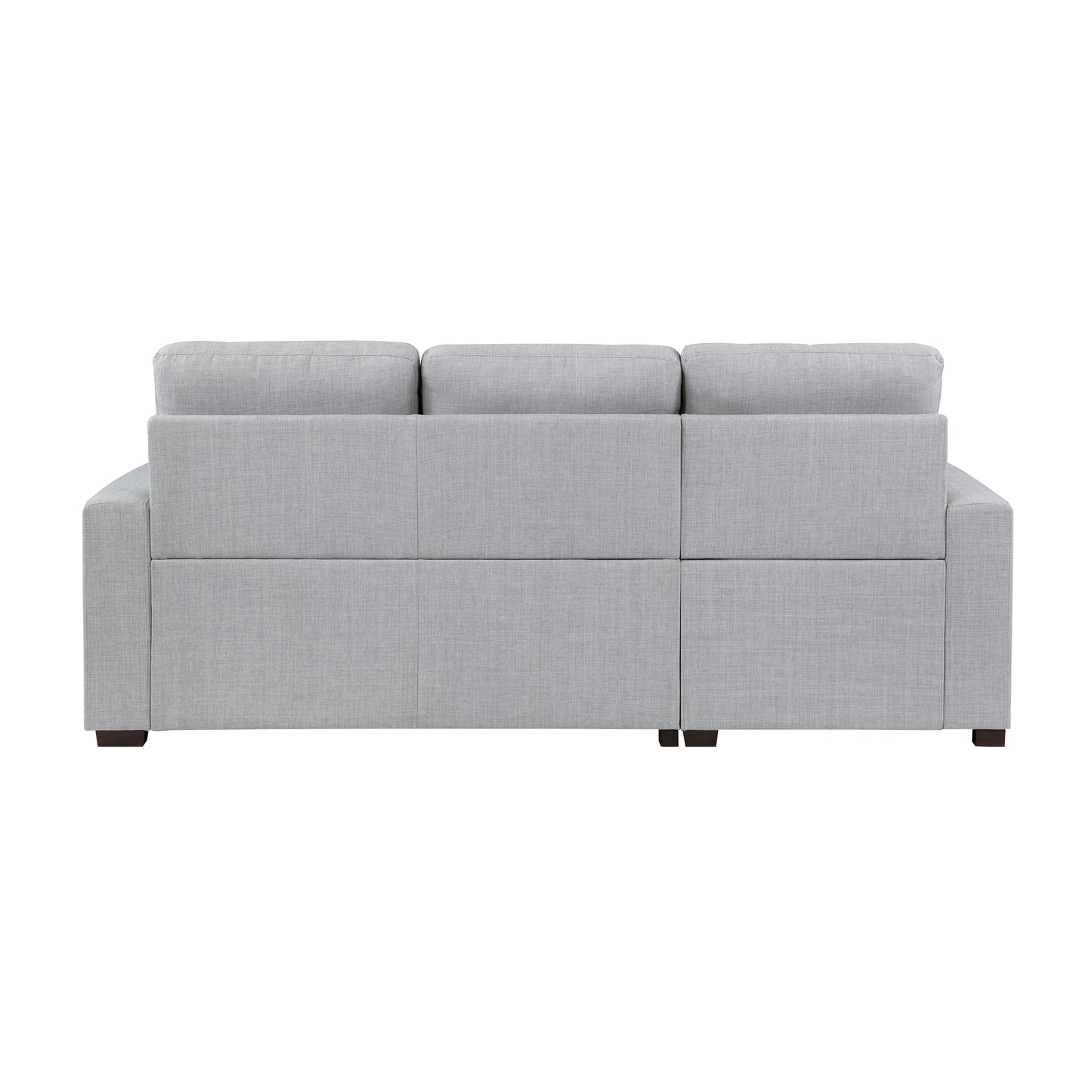 Homelegance McCafferty Gray Sectional Sofa with Pull-Out Bed and Storage 9916GY-2LCRL