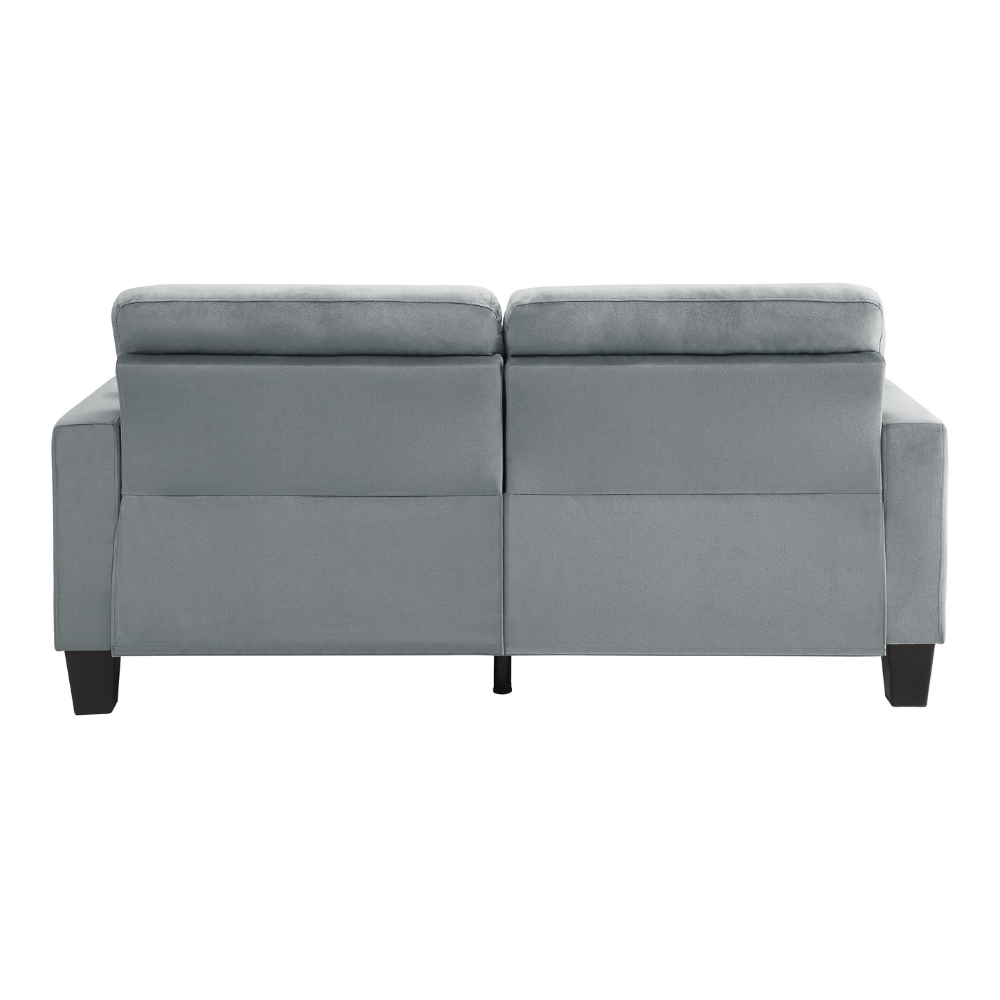 Homelegance Lantana Sectional Sofa Soft Gray Upholstered with Decorative Pillows 9957GY-3
