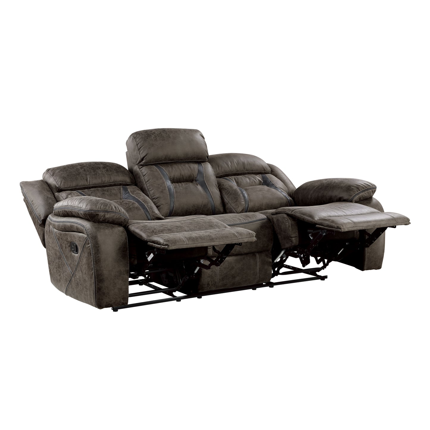 Homelegance Madrona Hill Dark Brown Reclining Sectional Sofa 9989DB-3