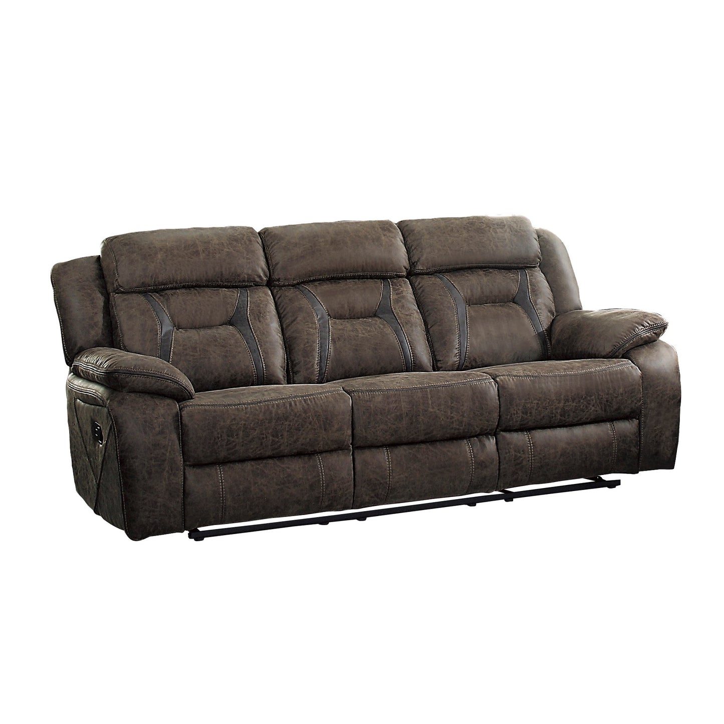 Homelegance Madrona Hill Dark Brown Reclining Sectional Sofa 9989DB-3