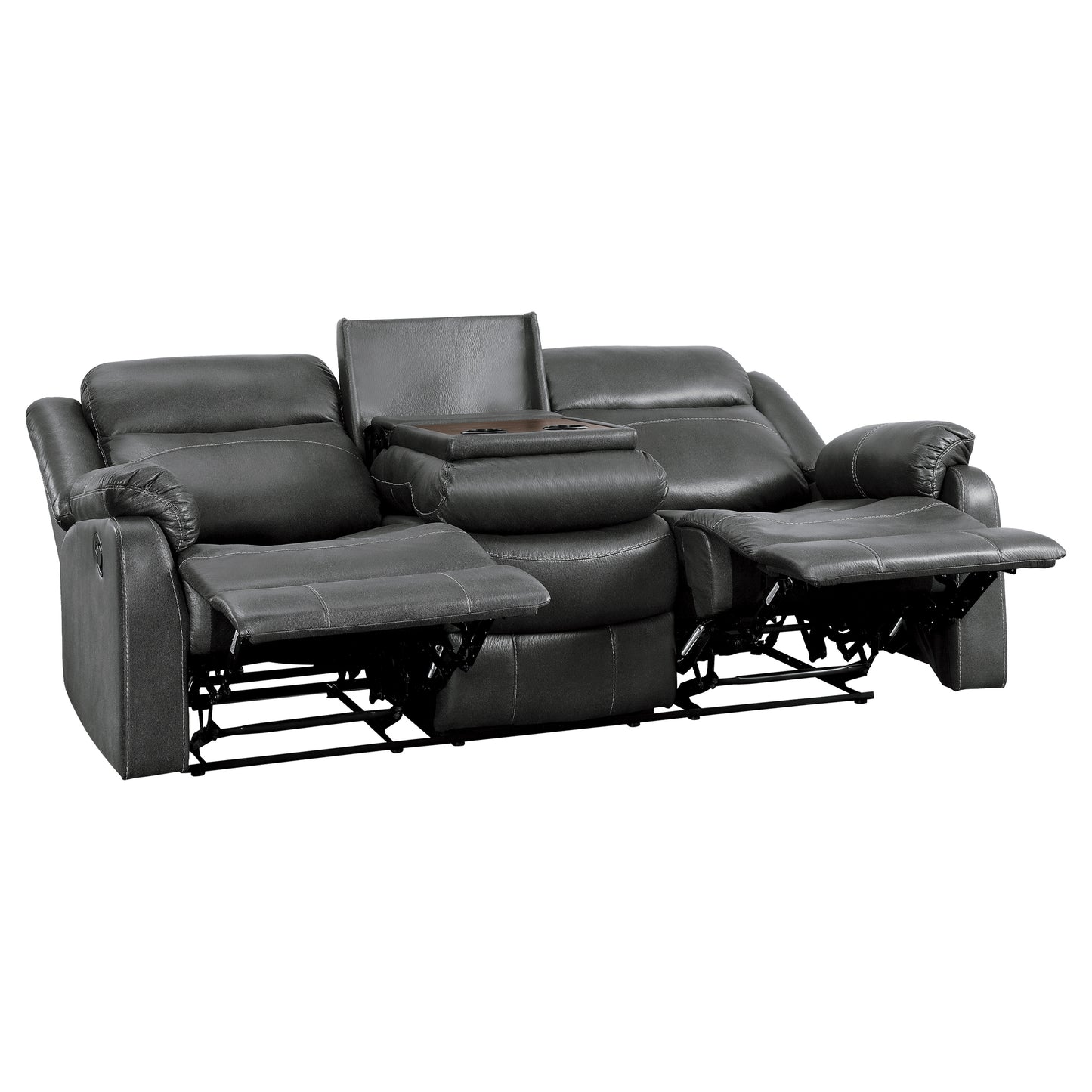 Homelegance Yerba Dark Gray Reclining Sectional Sofa 9990GY-3