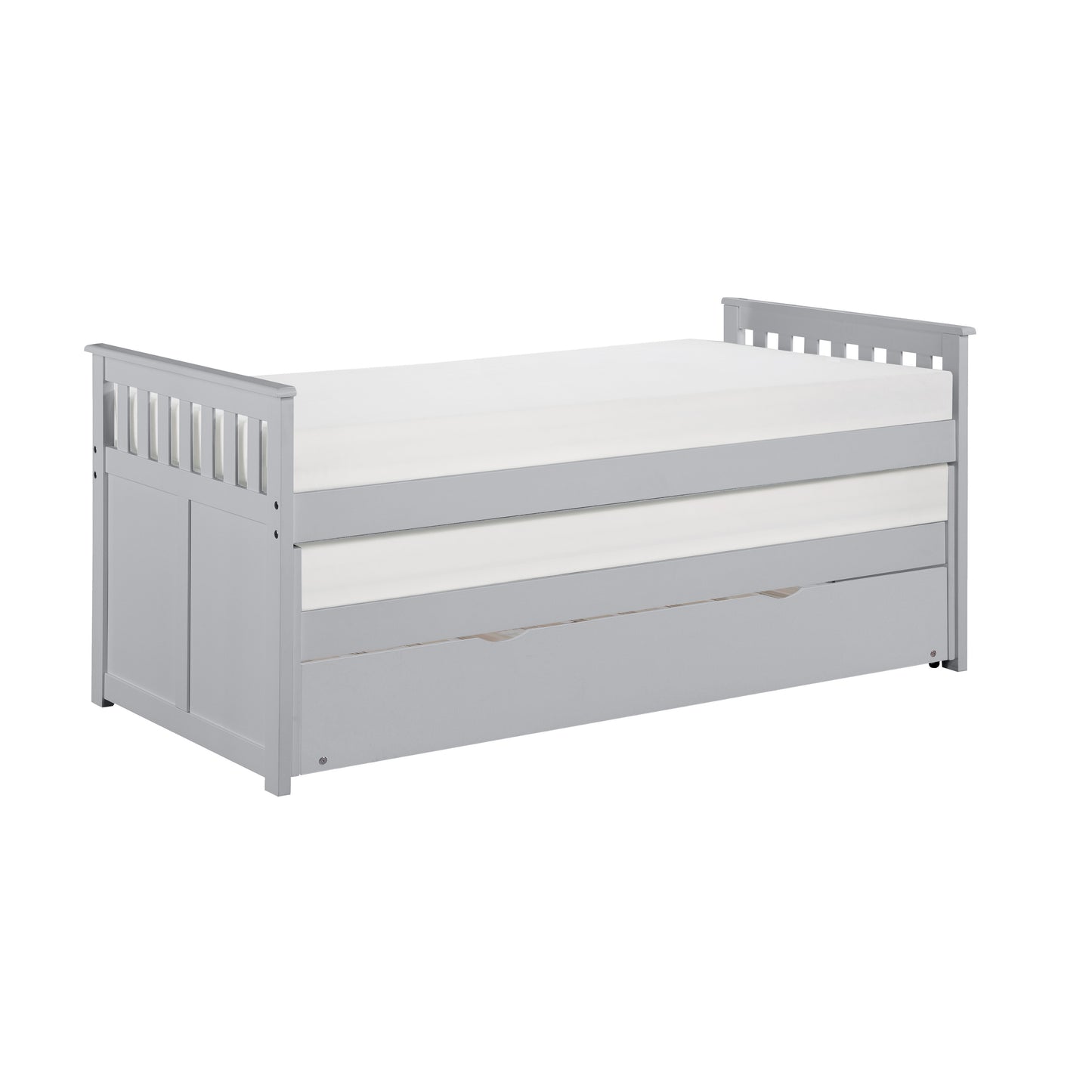 Homelegance Orion Twin Twin Bed with Twin Trundle Gray B2063RT-1R