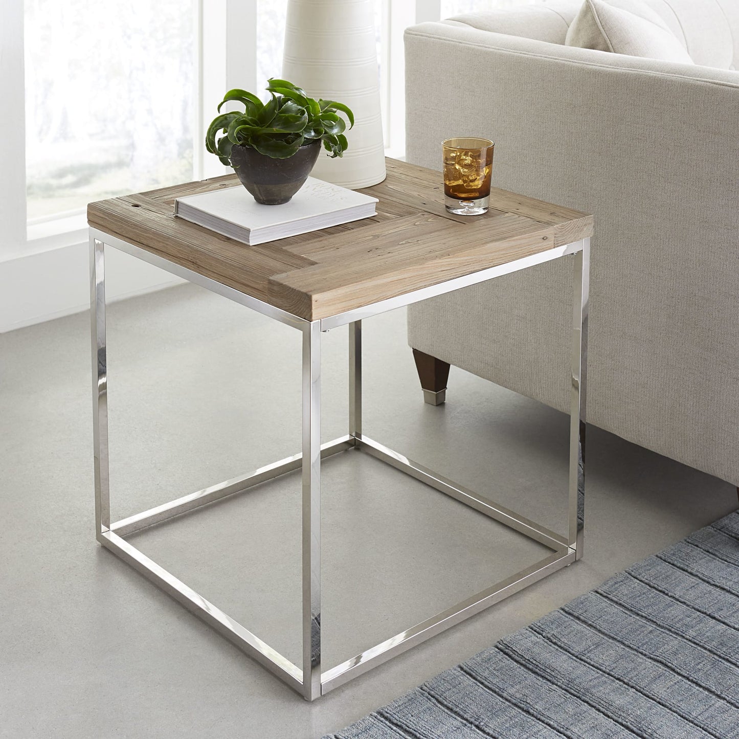 Modus Ace Reclaimed Wood End Table