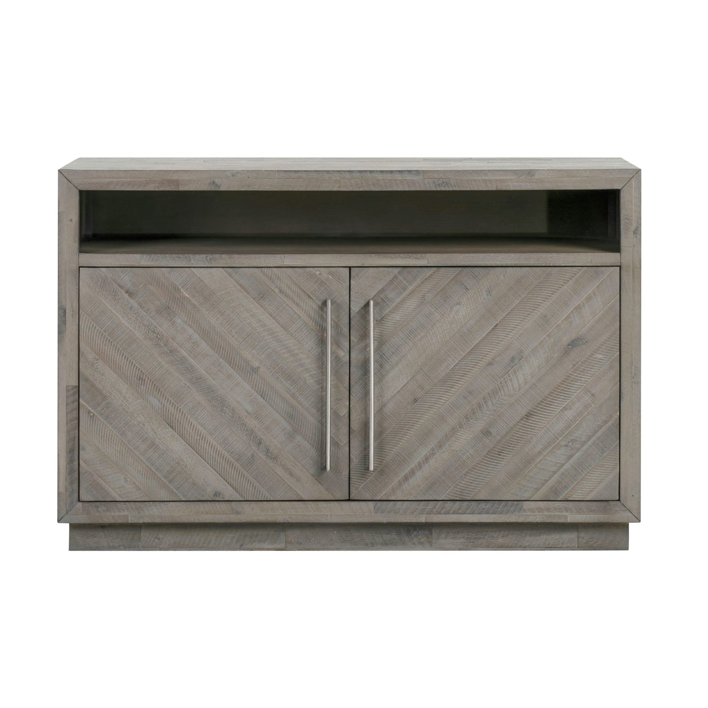 Modus Alexandra Solid Wood 54 inch Media Console in Rustic Latte