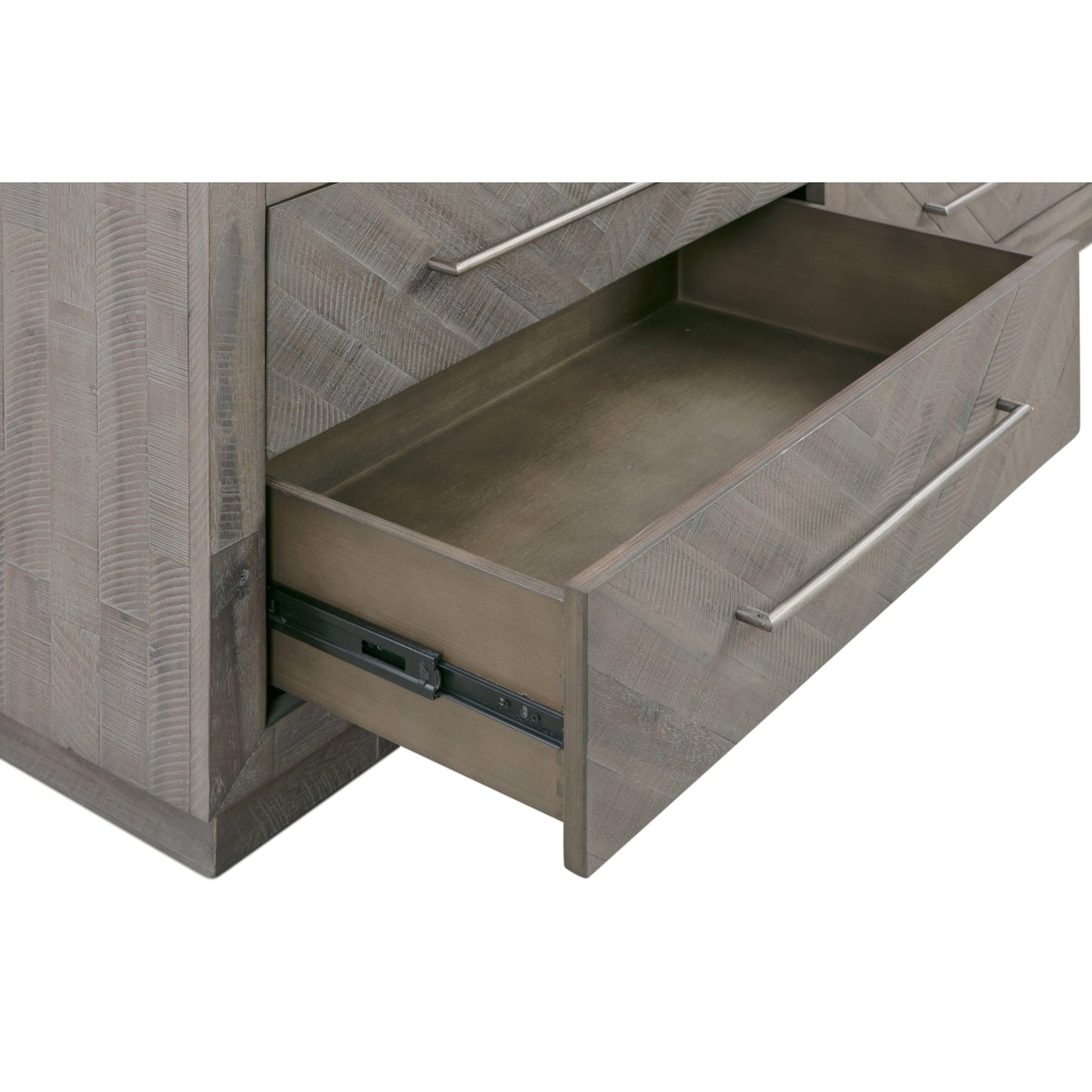 Modus Alexandra Solid Wood 64 inch Media Console in Rustic Latte