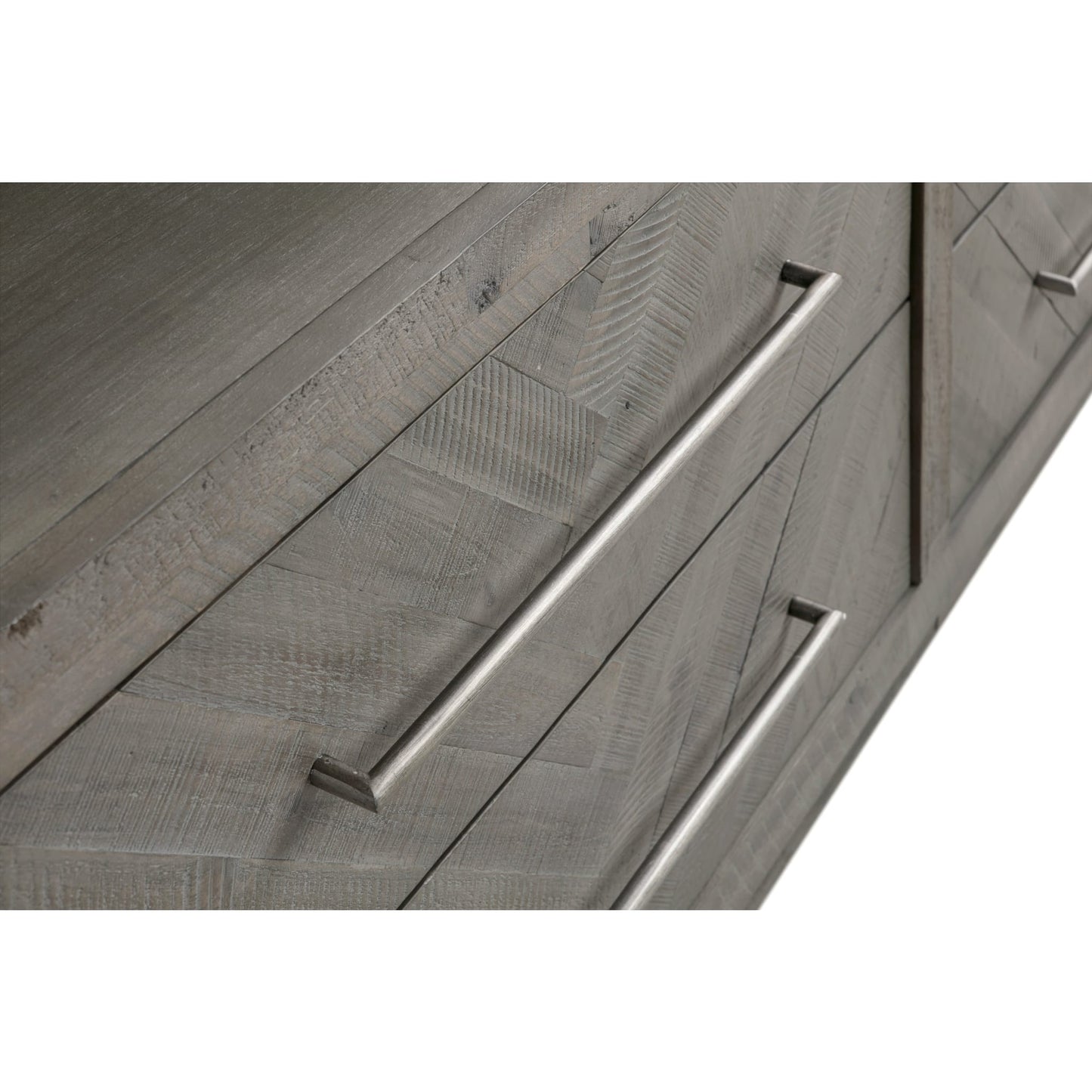 Modus Alexandra Solid Wood 64 inch Media Console in Rustic Latte