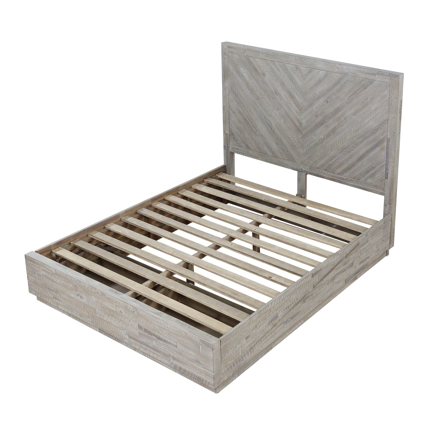 Modus Alexandra Solid Wood Storage Bed in Rustic Latte