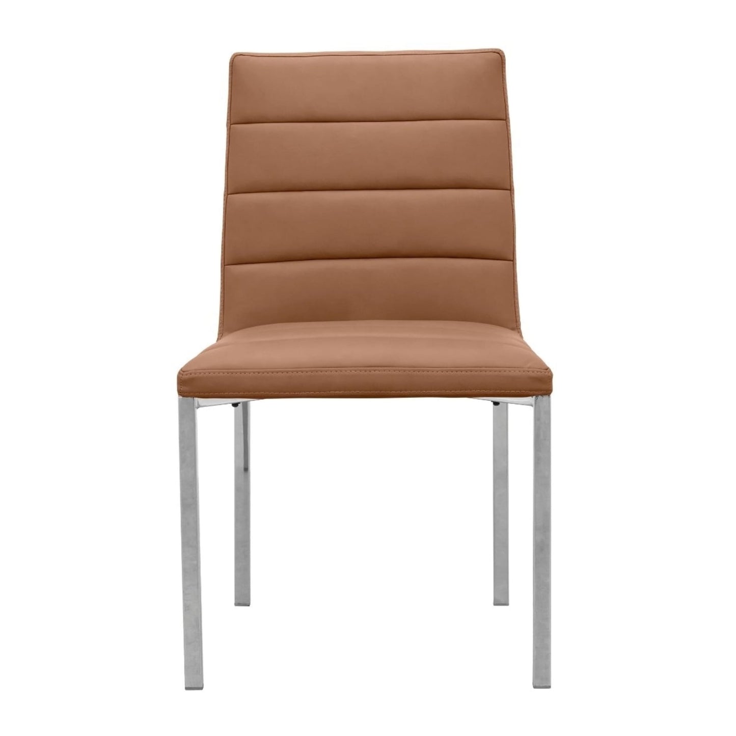 Modus Amalfi Metal Back Chair in Cognac Leather
