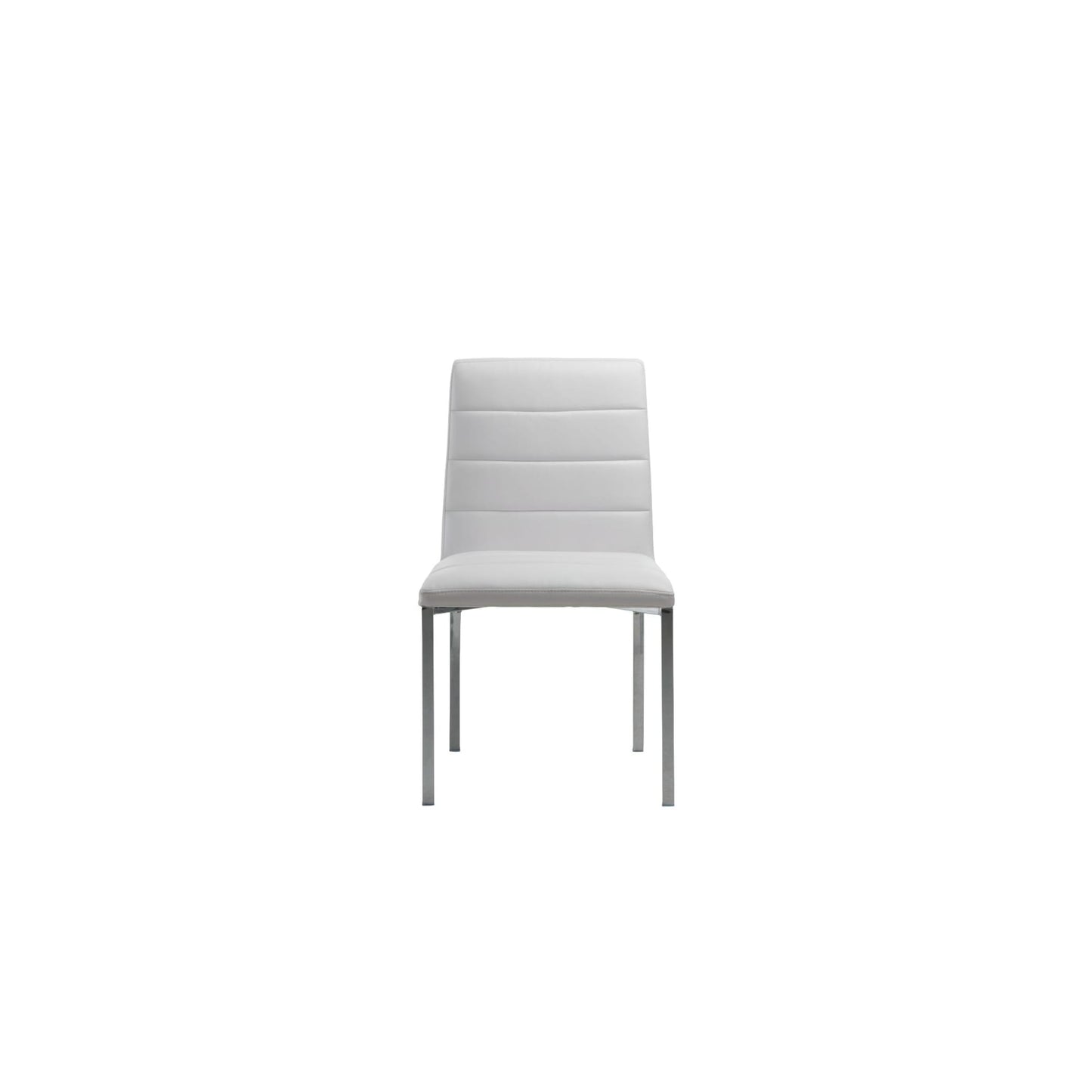 Modus Amalfi Metal Back Chair in White Leather