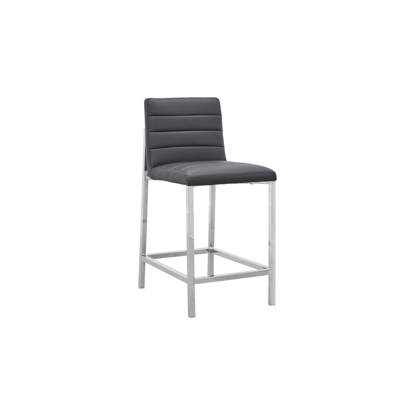 Modus Amalfi Metal Back Counter Stool in Cobalt Leather