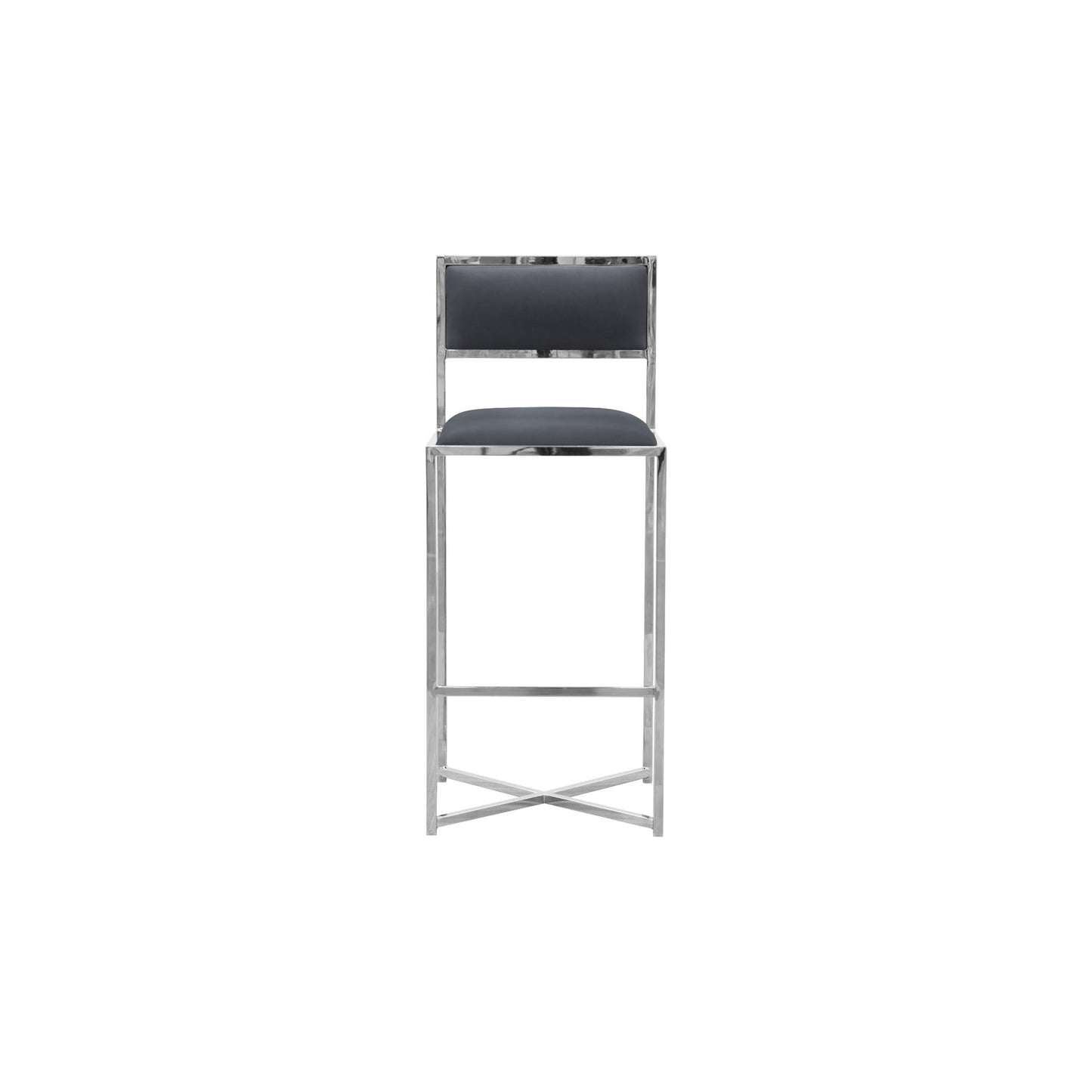 Modus Amalfi X-Base Bar Stool in Cobalt Leather