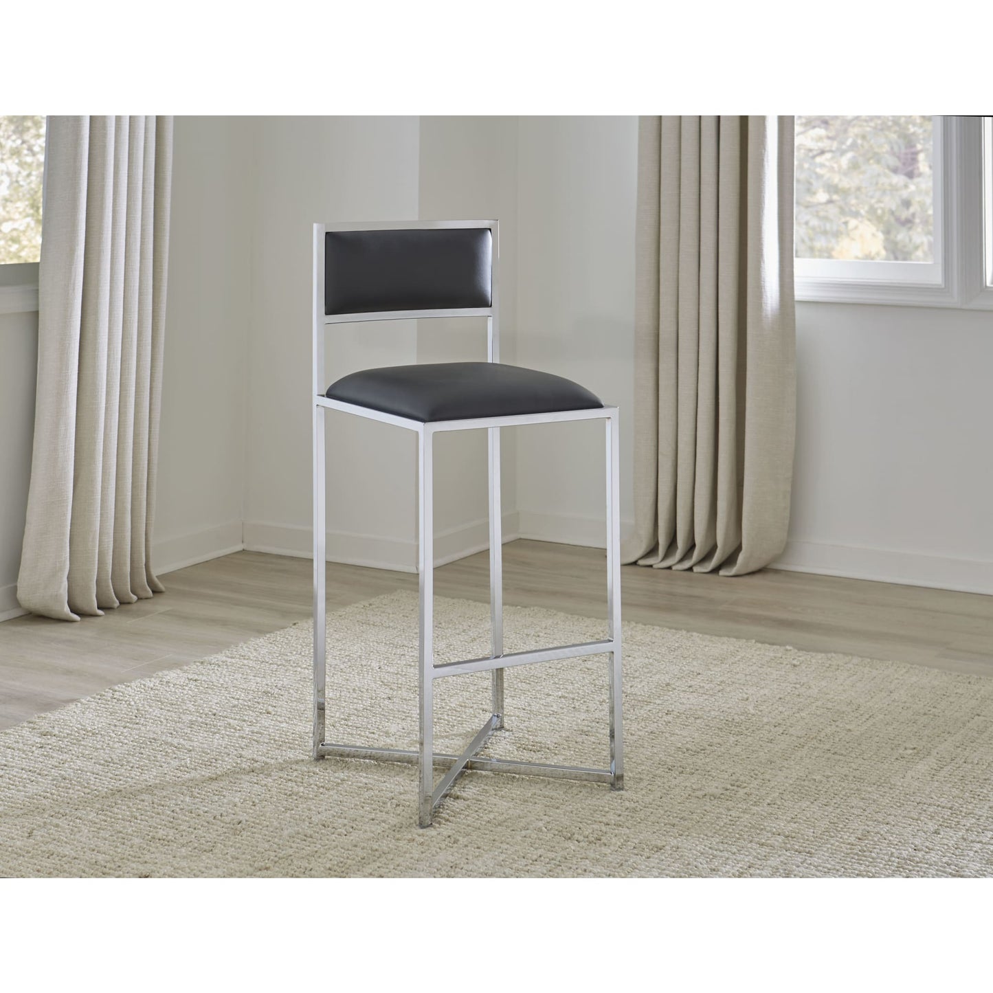 Modus Amalfi X-Base Bar Stool in Cobalt Leather