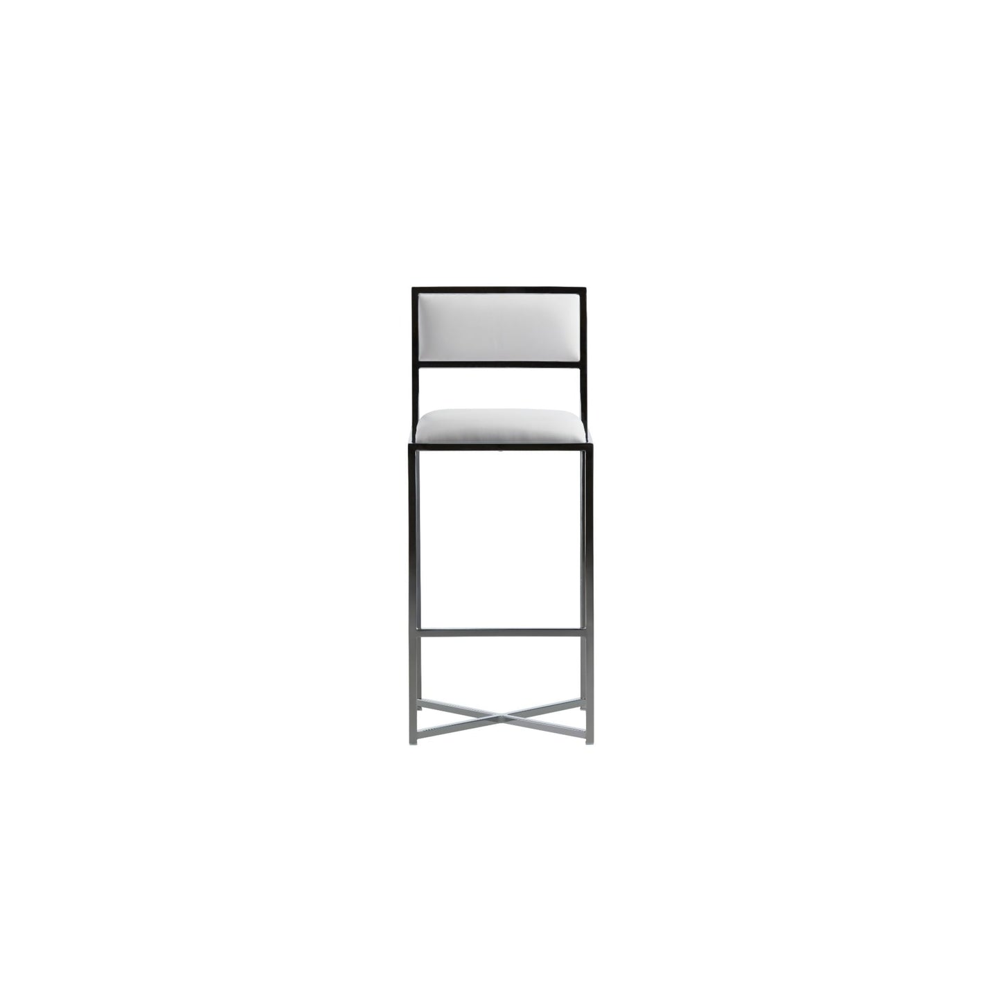 Modus Amalfi X-Base Bar Stool in White Leather