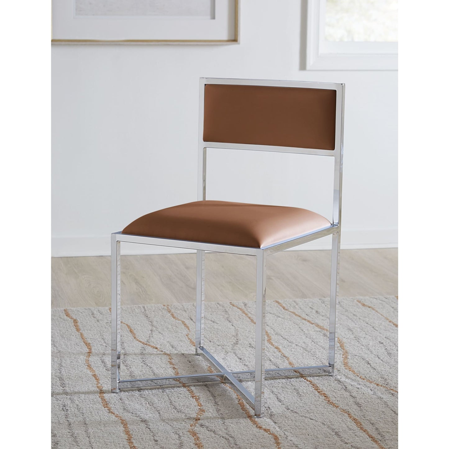 Modus Amalfi X-Base Chair in Cognac Leather
