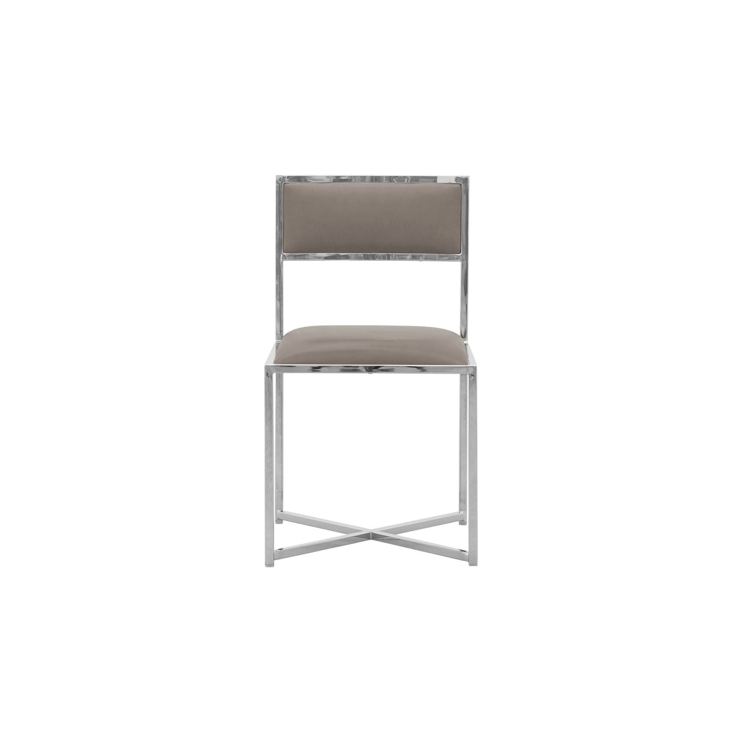 Modus Amalfi X-Base Chair in Taupe Leather