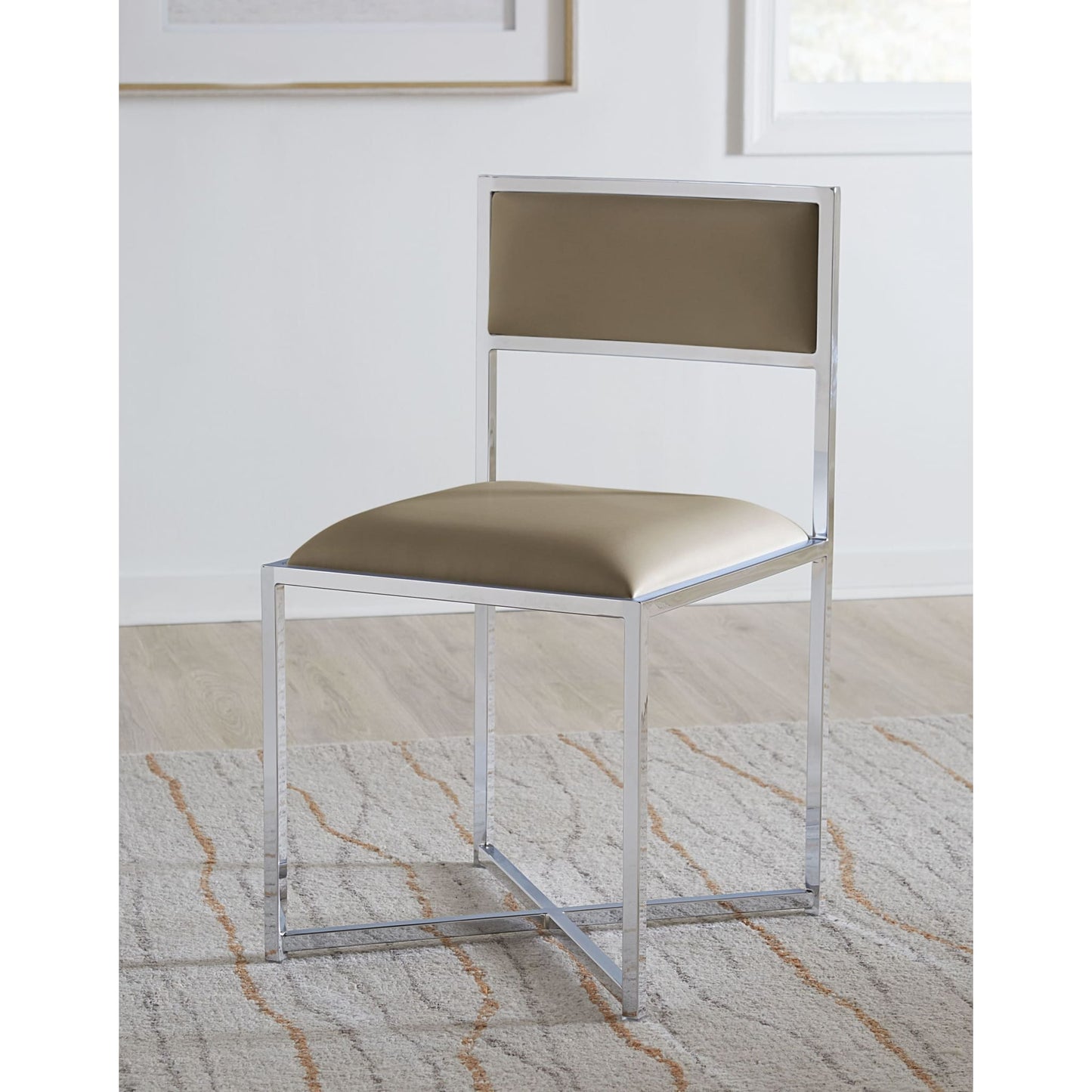 Modus Amalfi X-Base Chair in Taupe Leather
