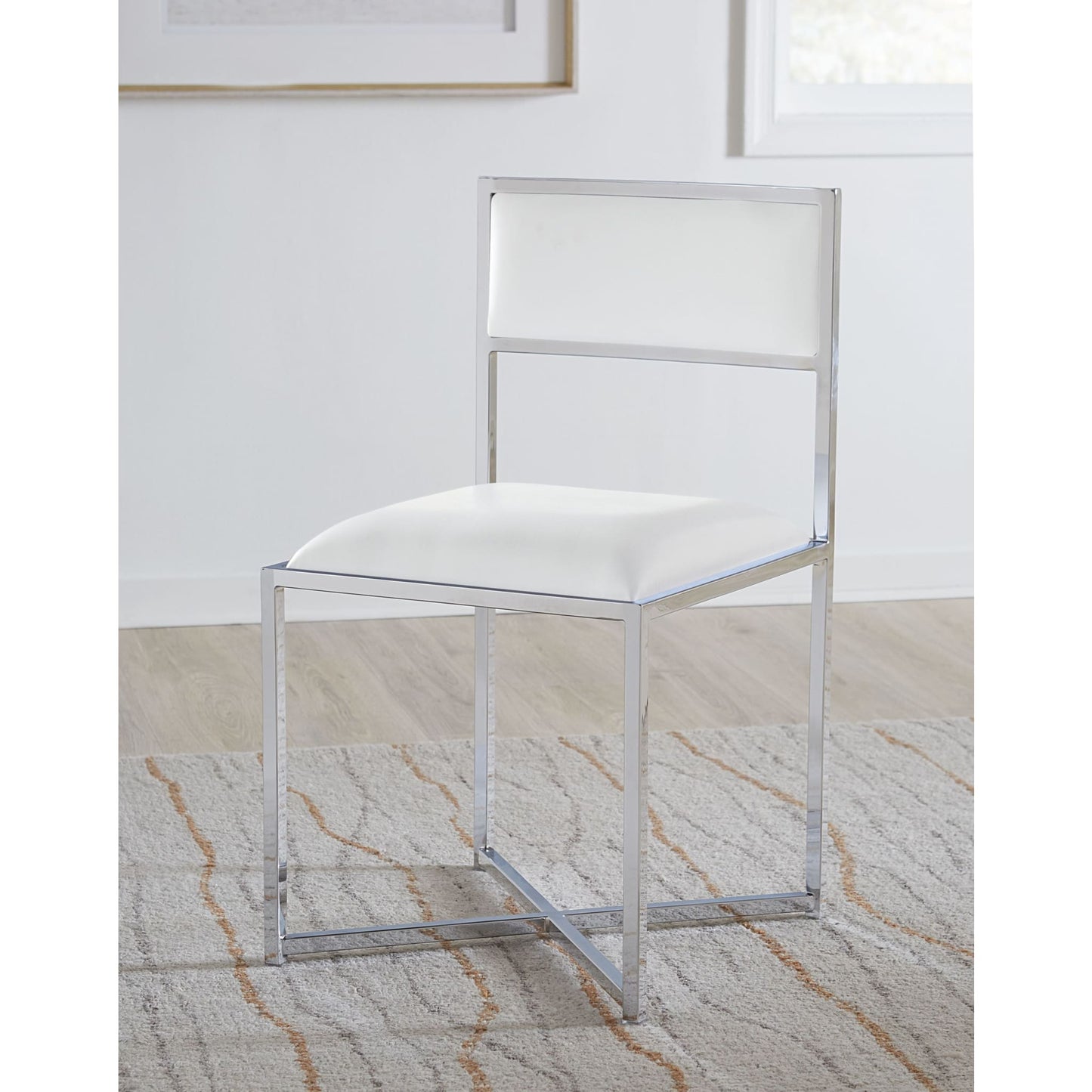 Modus Amalfi X-Base Chair in White Leather