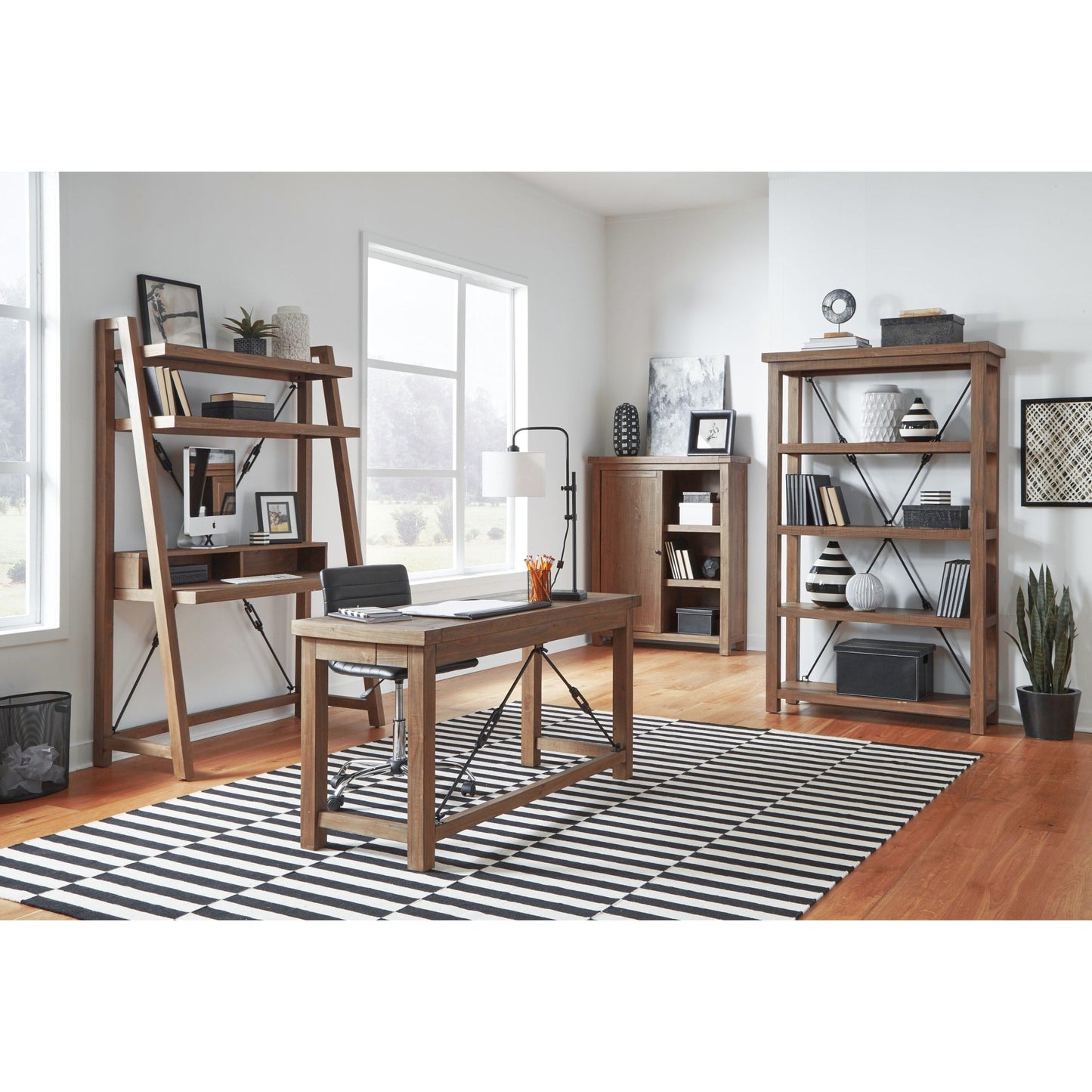 Modus Autumn Ladder Desk in Flint Oak