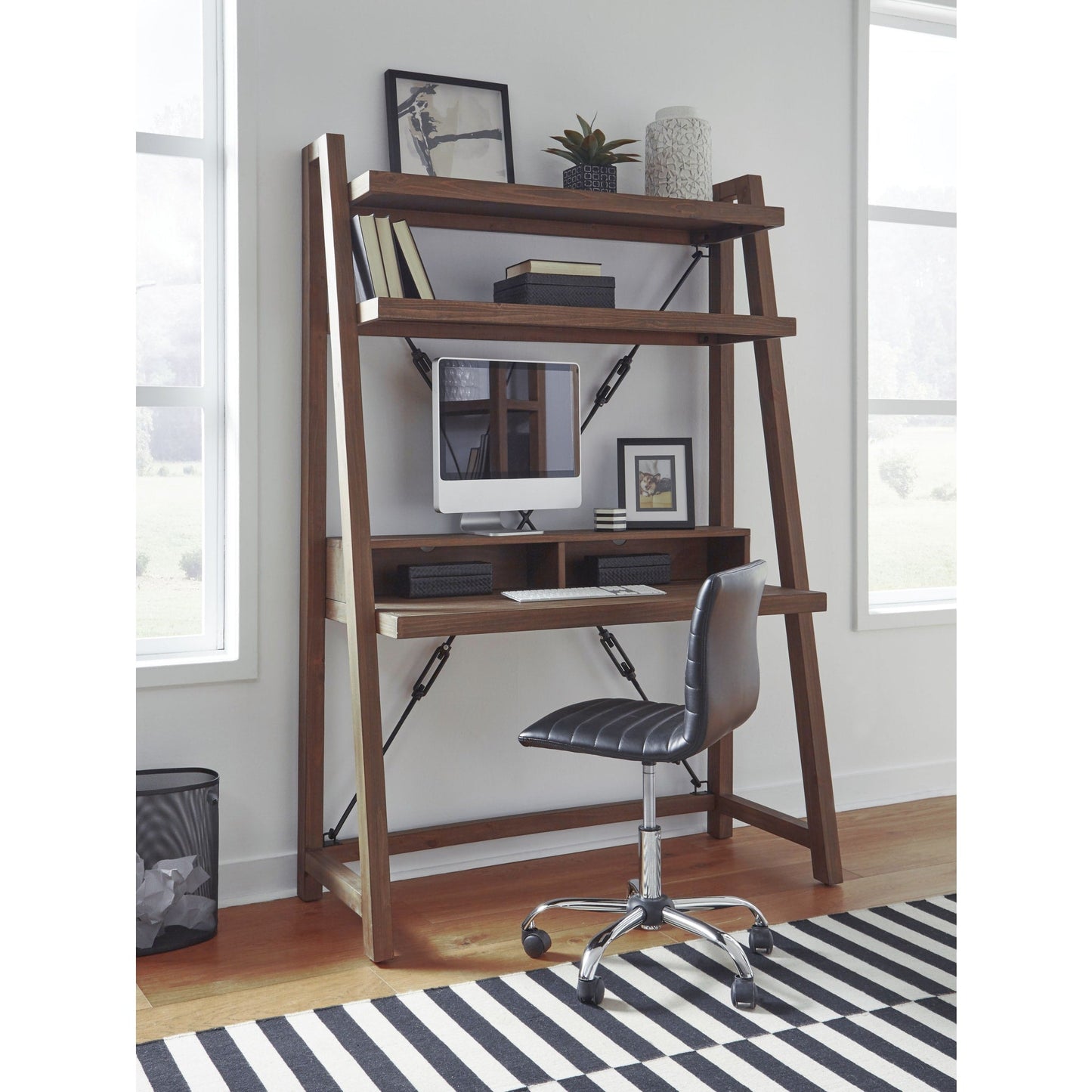 Modus Autumn Ladder Desk in Flint Oak