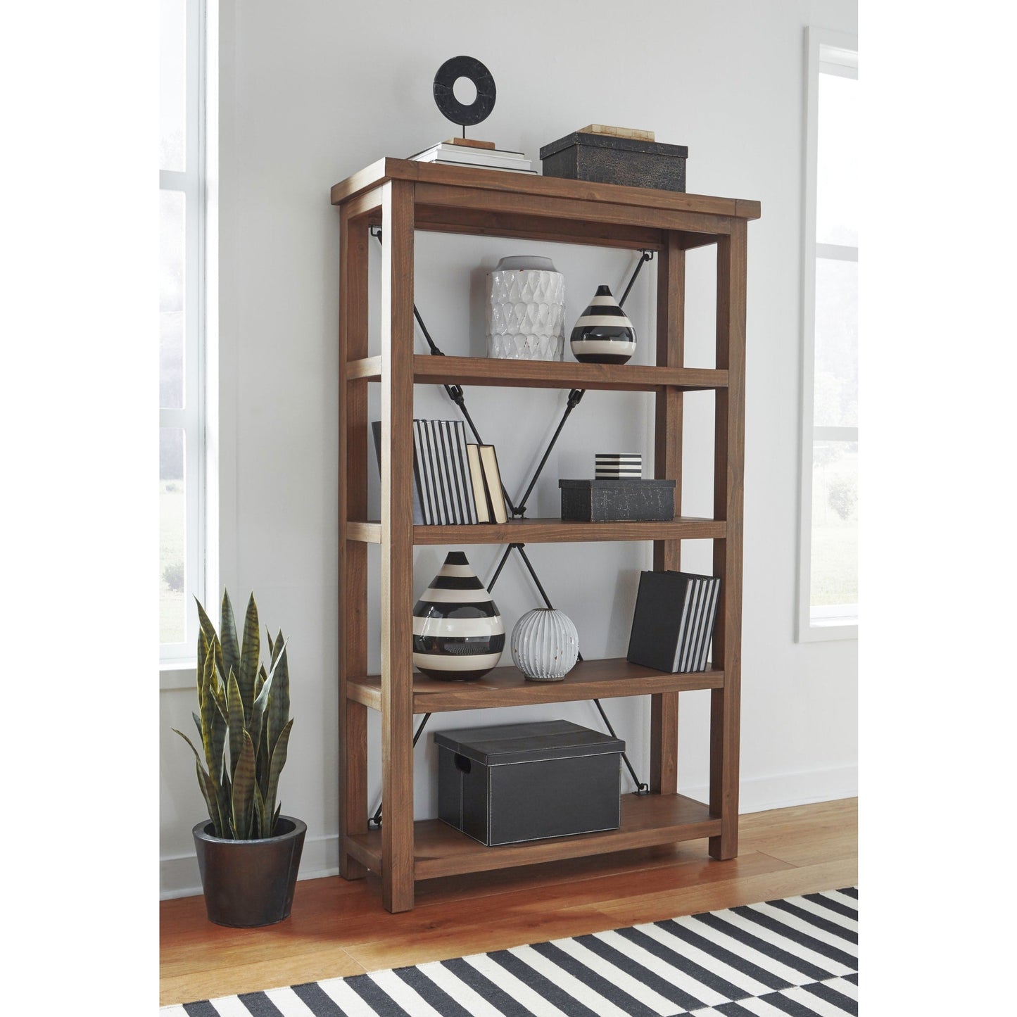 Modus Autumn Open Shelving Unit Flint Oak