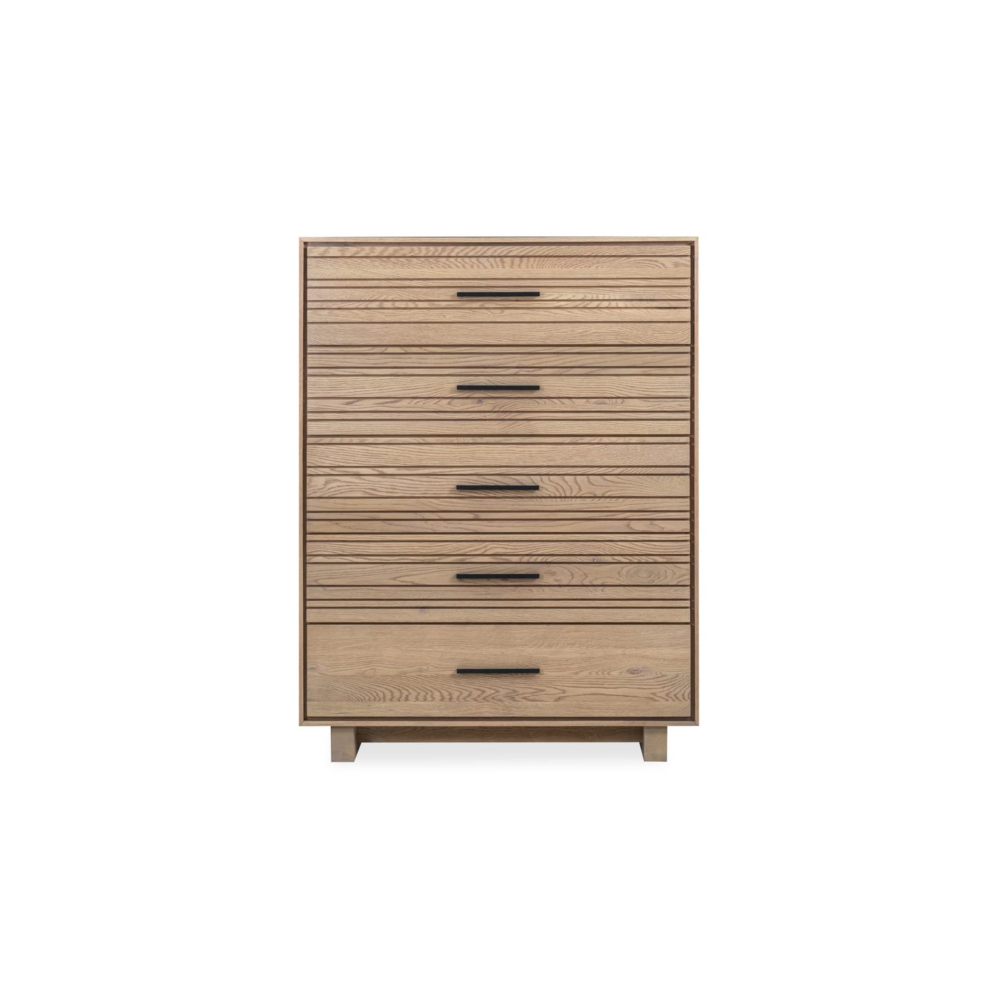 Modus Modus Modus Batten Five Drawer Slatted Chest in Blonde Oak
