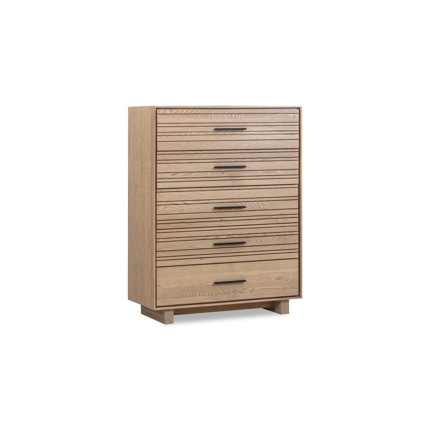 Modus Modus Modus Batten Five Drawer Slatted Chest in Blonde Oak